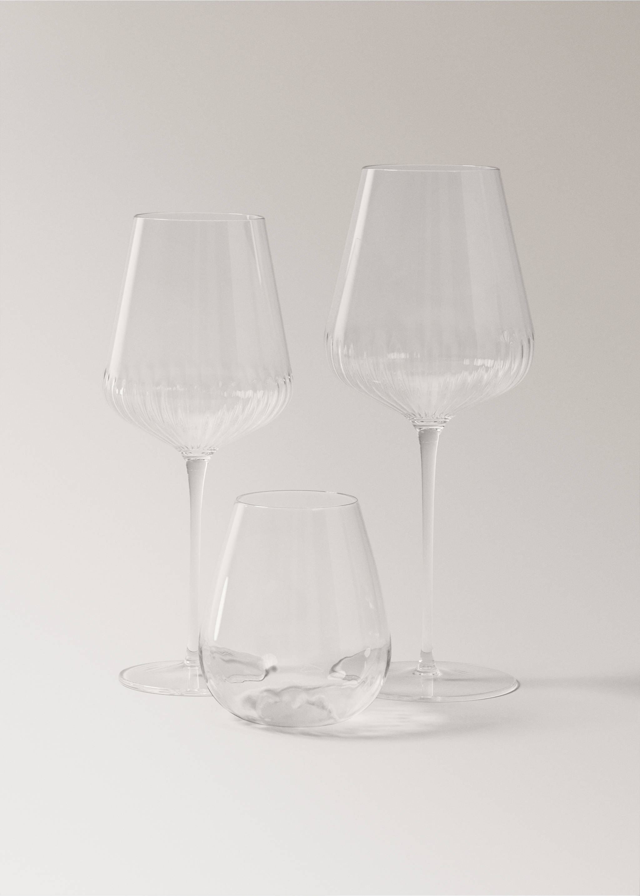 Embossed borosilicate cup - Details of the article 3, Ice Grey. Ref: 27062907-00.
