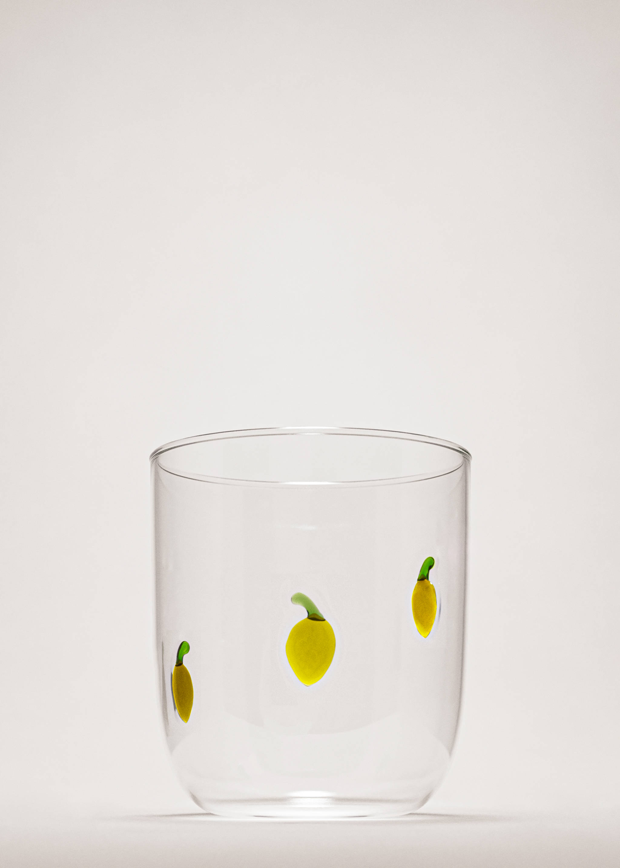 Borosilicate glass with fruit design - General plane