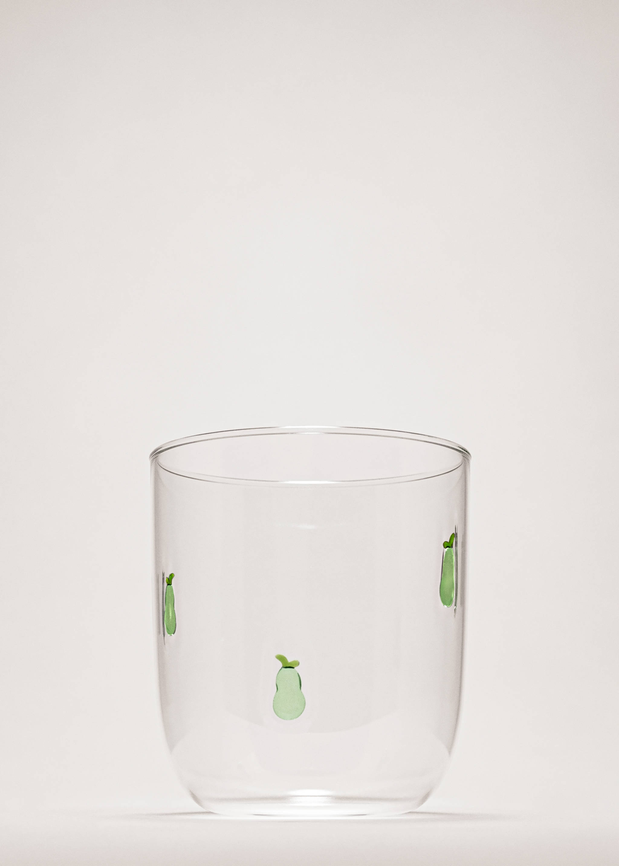 Borosilicate glass with fruit design - General plane