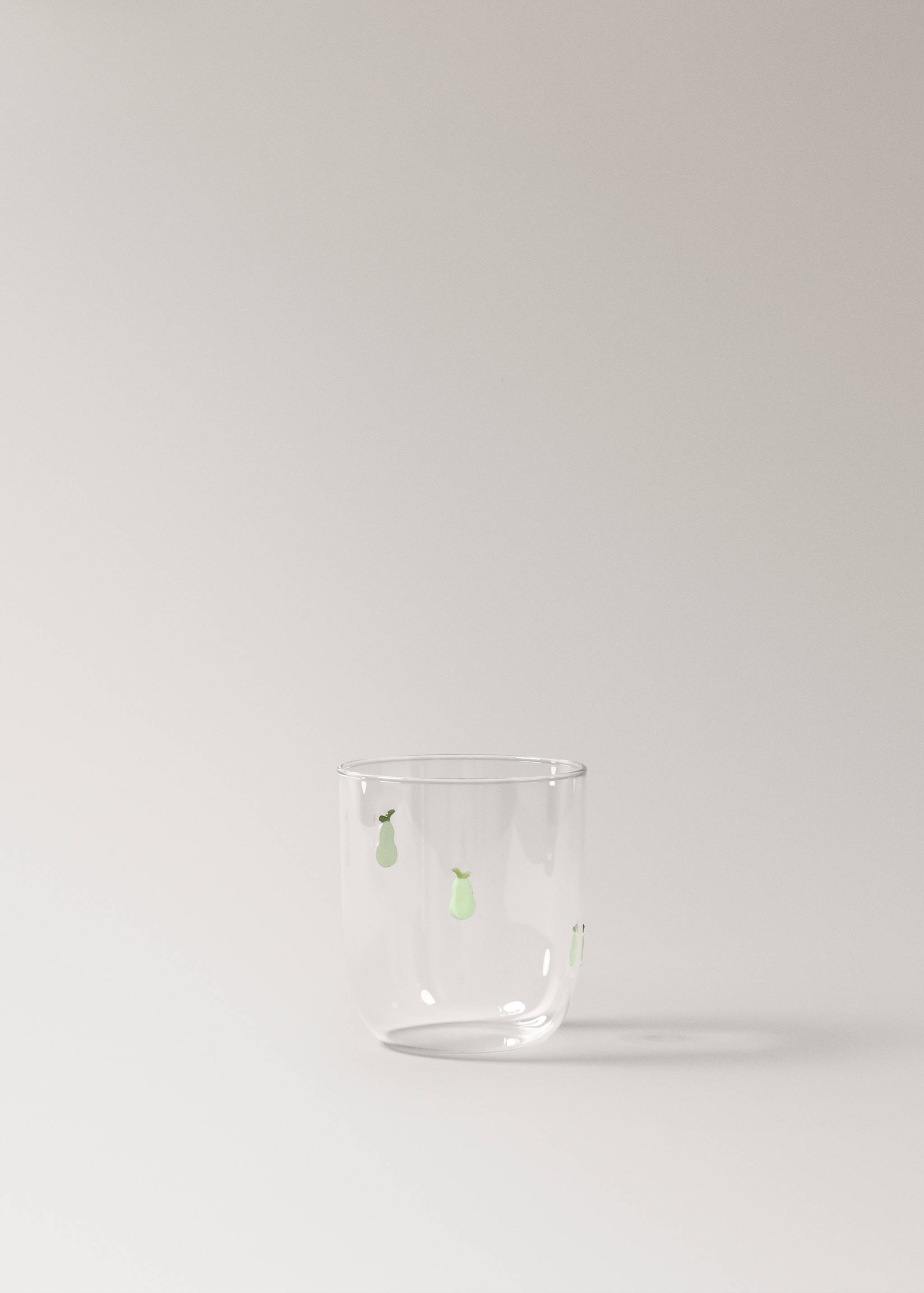 Borosilicate glass with fruit design - Article without model