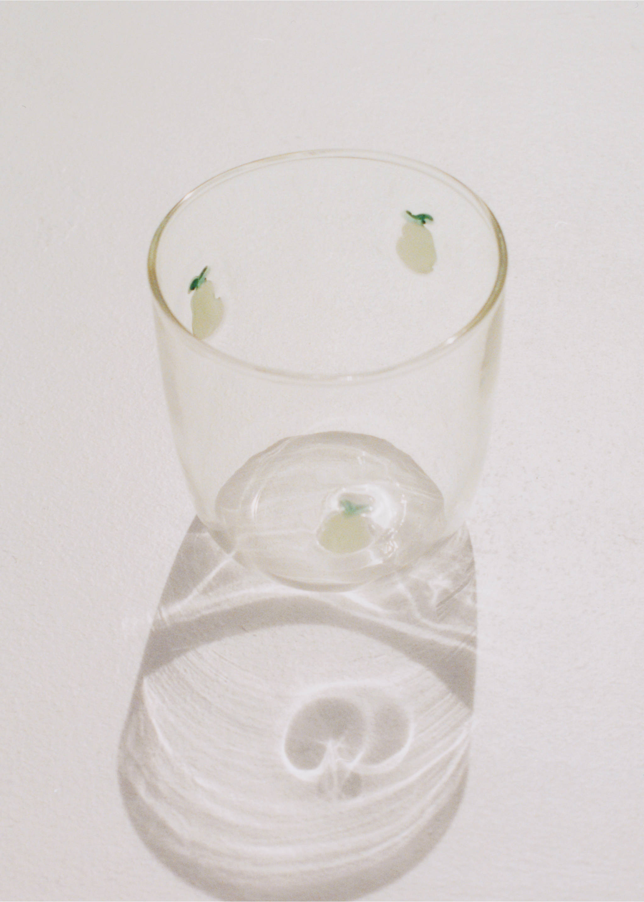 Borosilicate glass with fruit design - Details of the article 5, Green. Ref: 27062909-00.