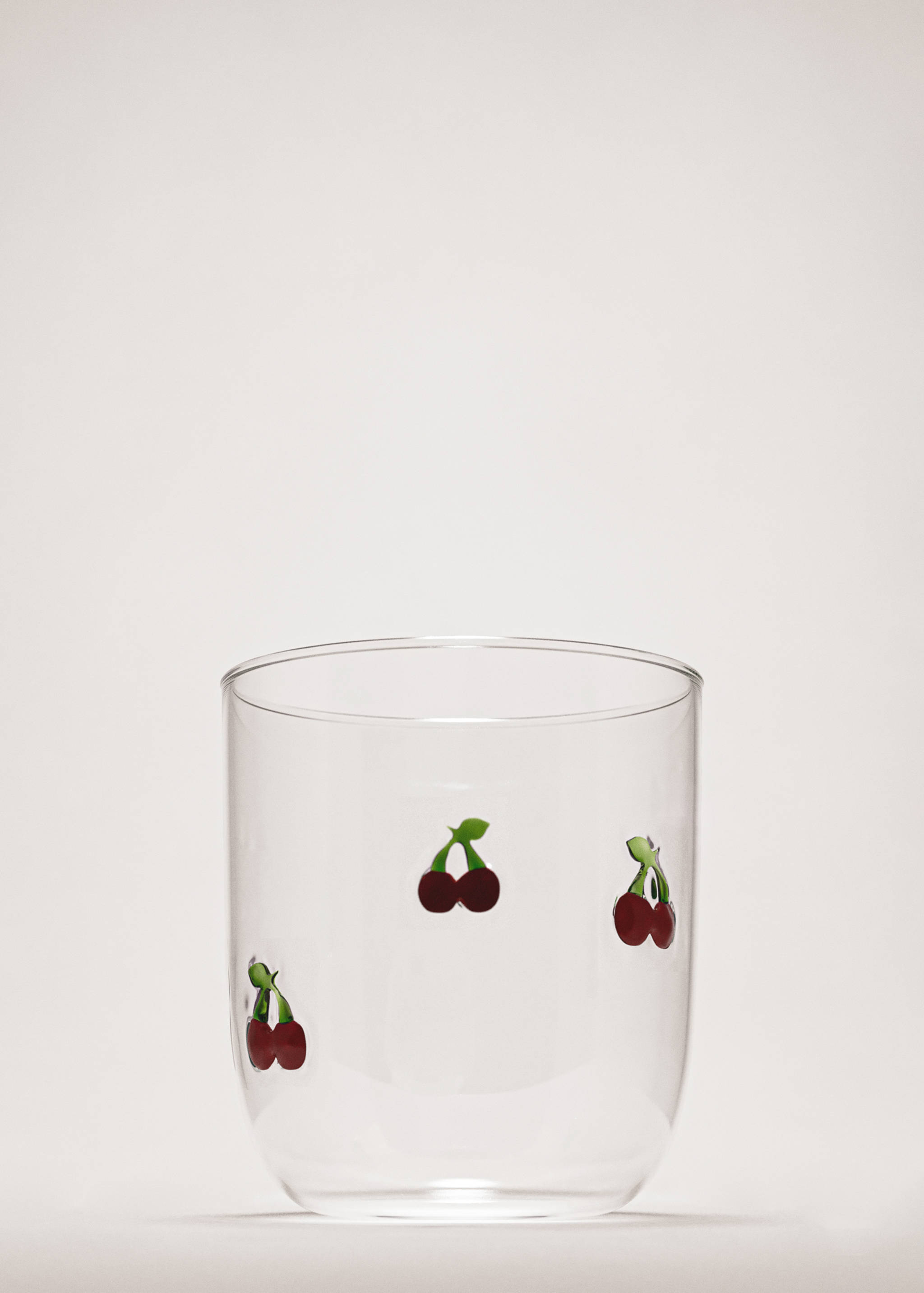 Borosilicate glass with fruit design - General plane