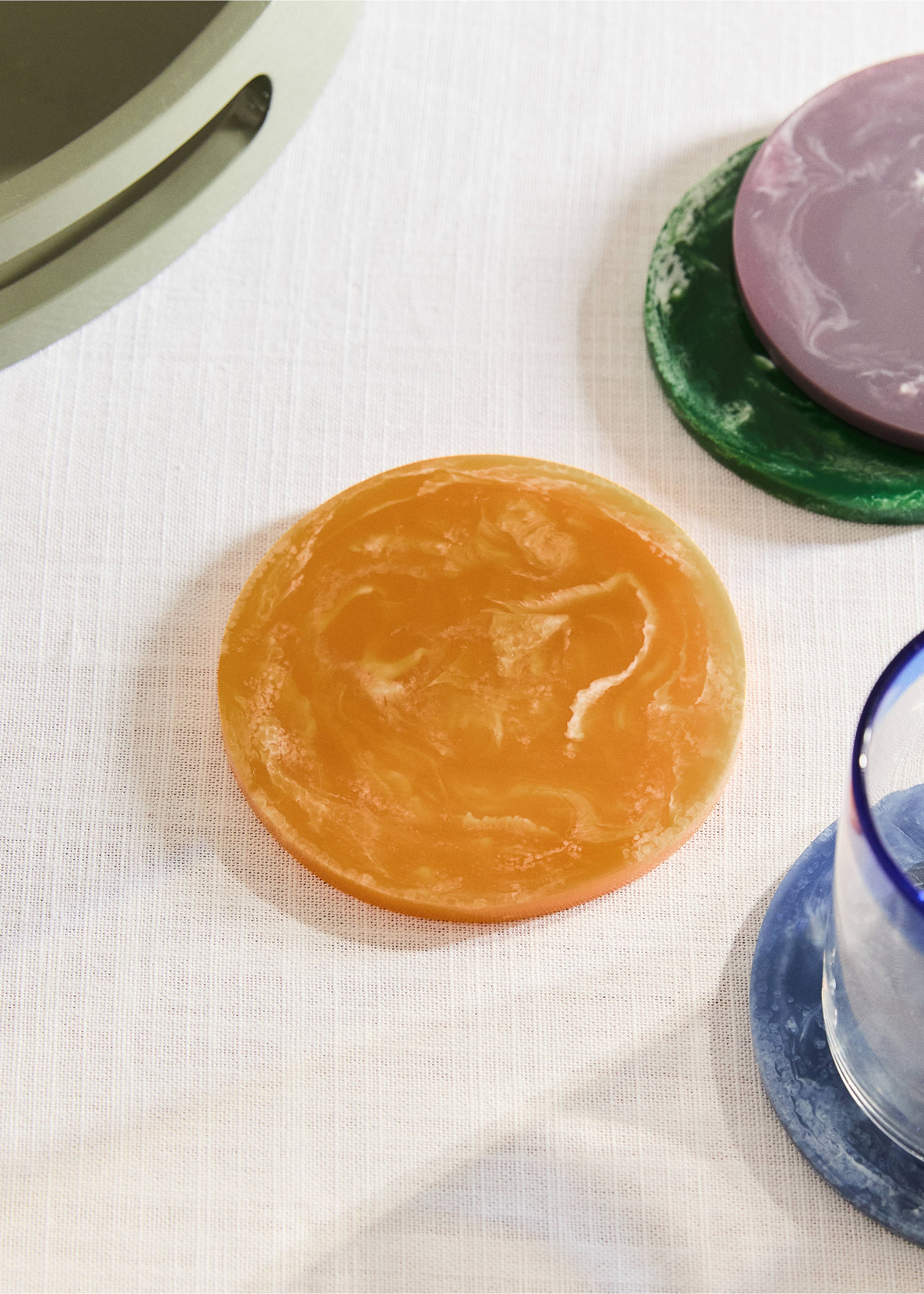 Resin coasters colour - General plane, Petrol Blue. Ref: 27062912-00.