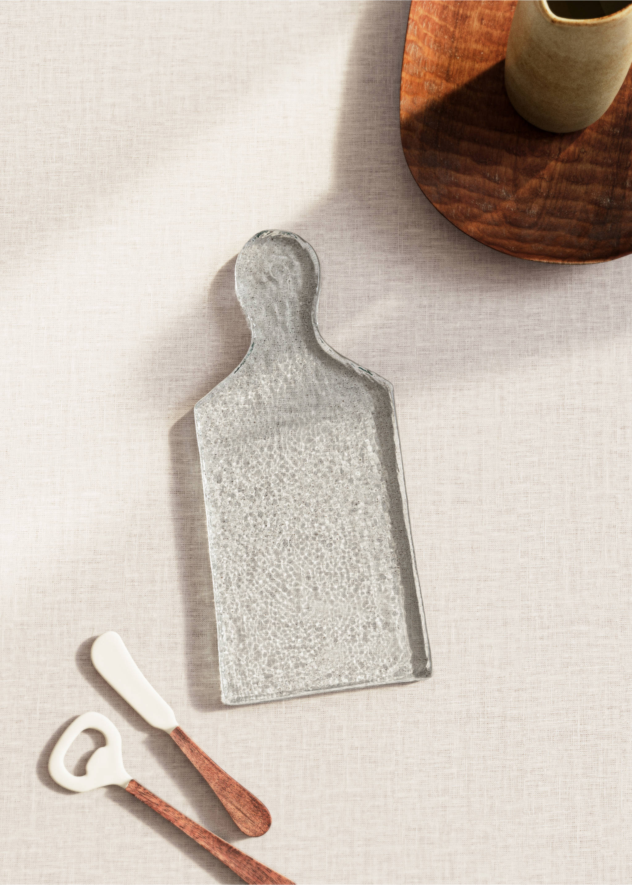 Small glass cutting board - General plane, Ice Grey. Ref: 27062916-00.