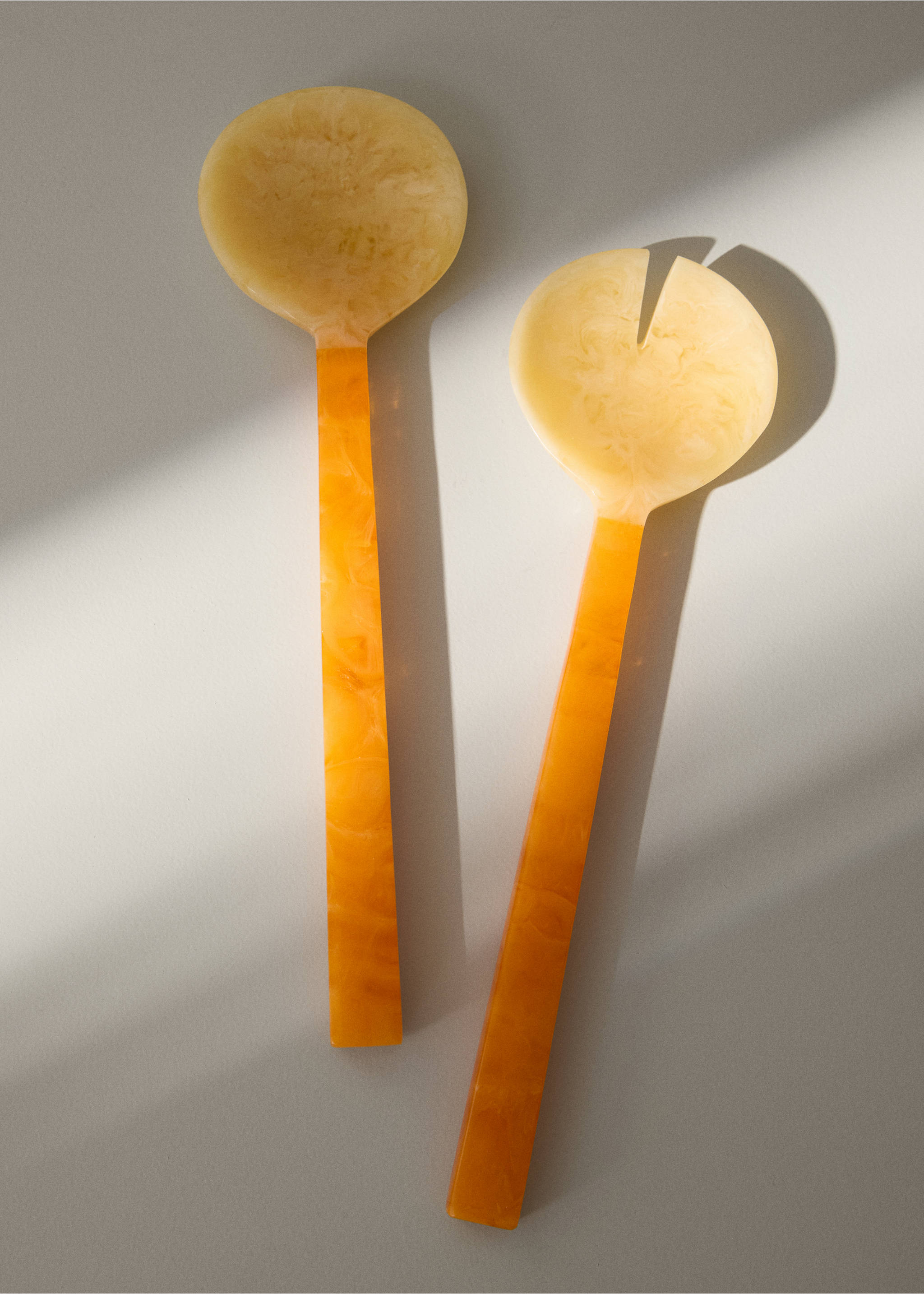 2-piece resin serving utensils set - General plane, Orange. Ref: 27062917-00.