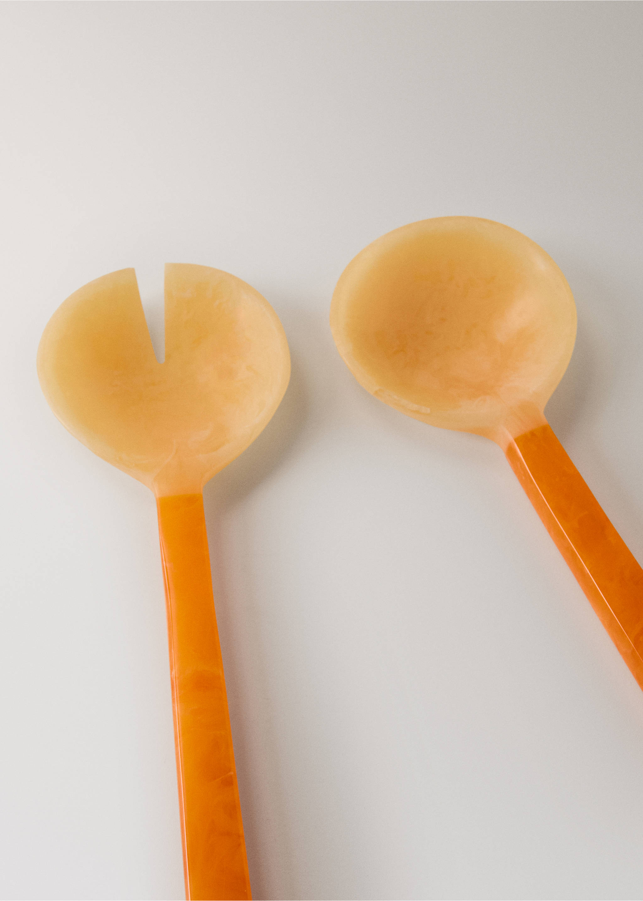 2-piece resin serving utensils set - Details of the article 1, Orange. Ref: 27062917-00.
