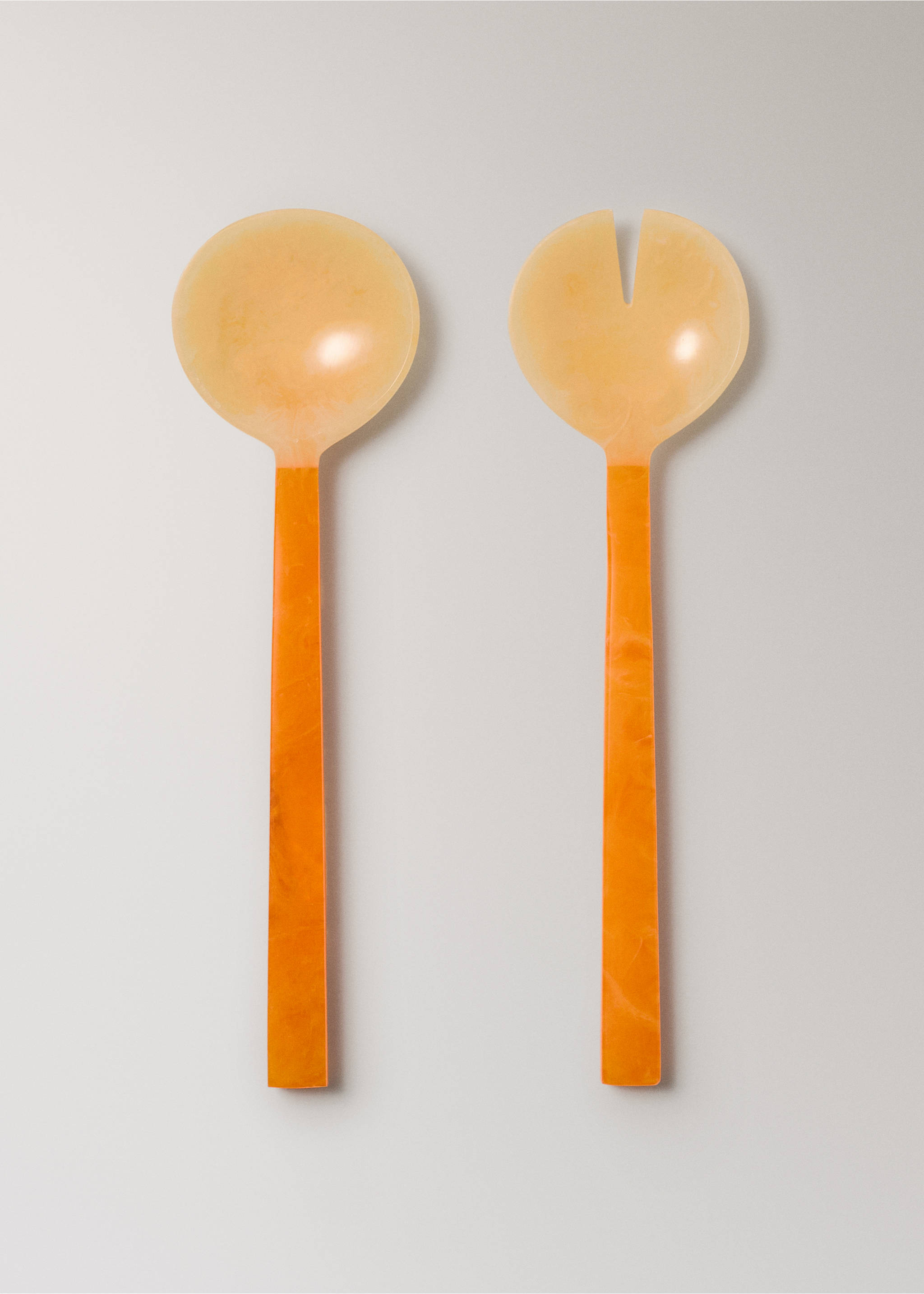 2-piece resin serving utensils set - Article without model, Orange. Ref: 27062917-00.