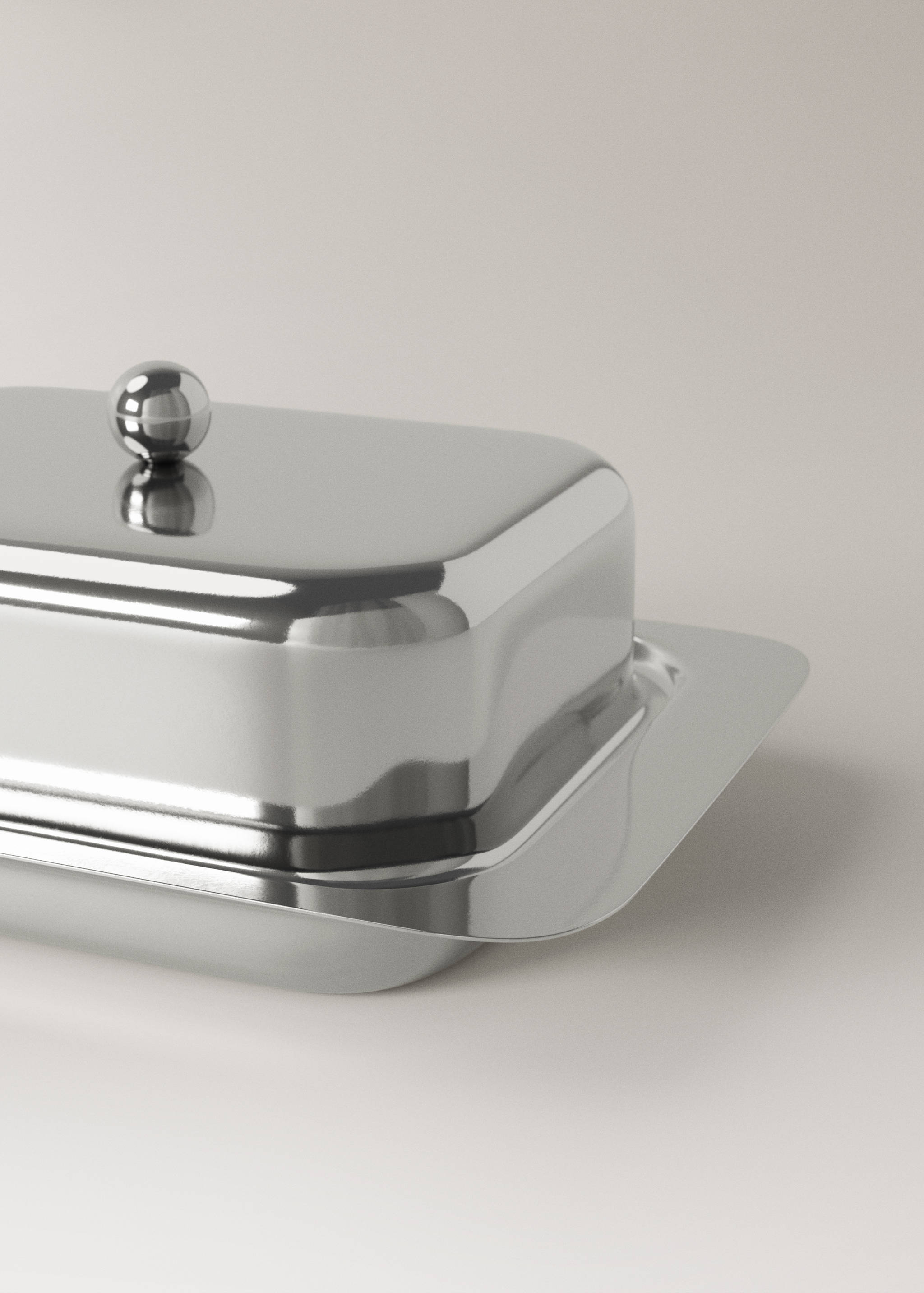 Stainless steel butter dish - Details of the article 1