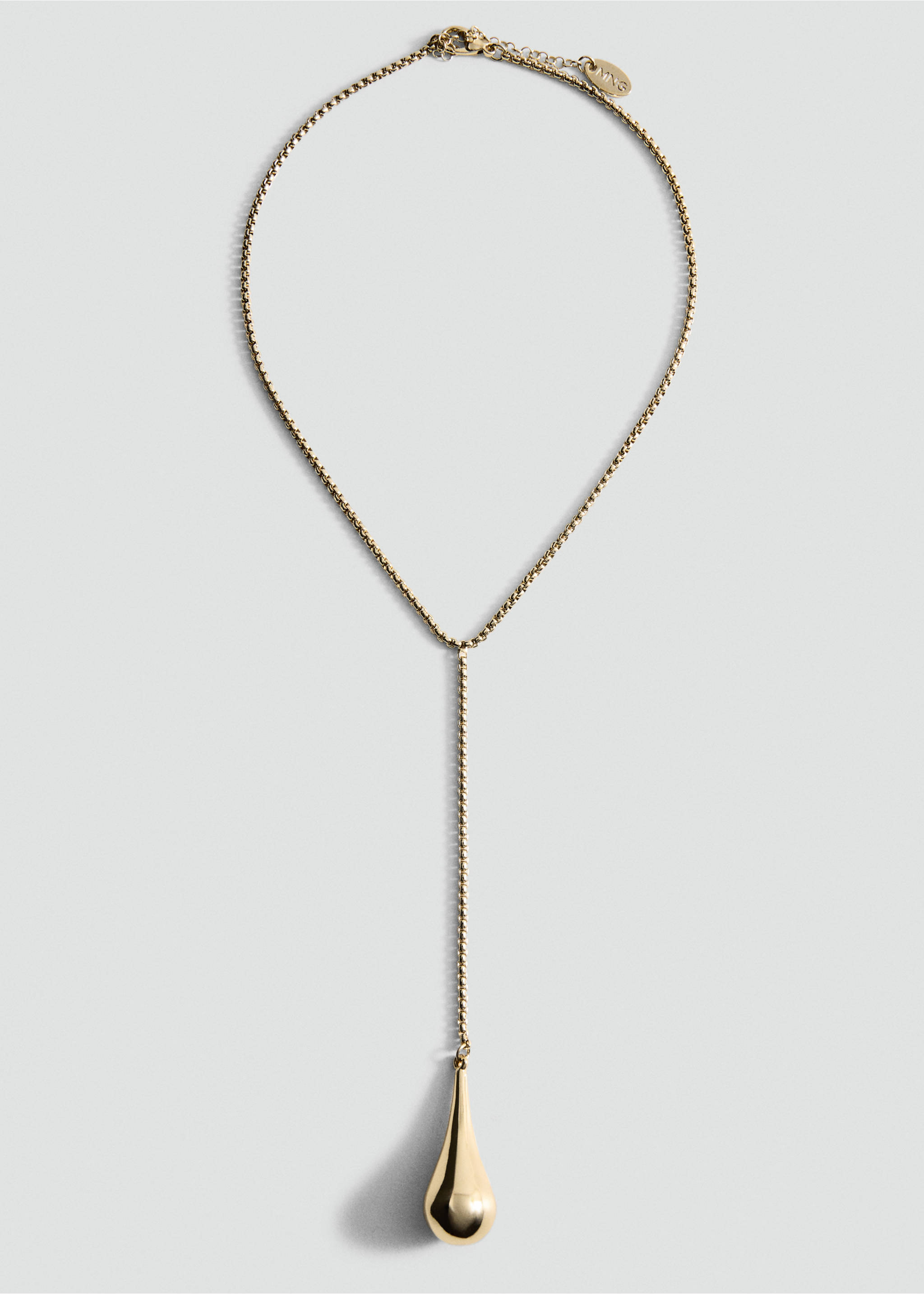 Metal pendant necklace - Article without model, Gold. Ref: 27062922-00.