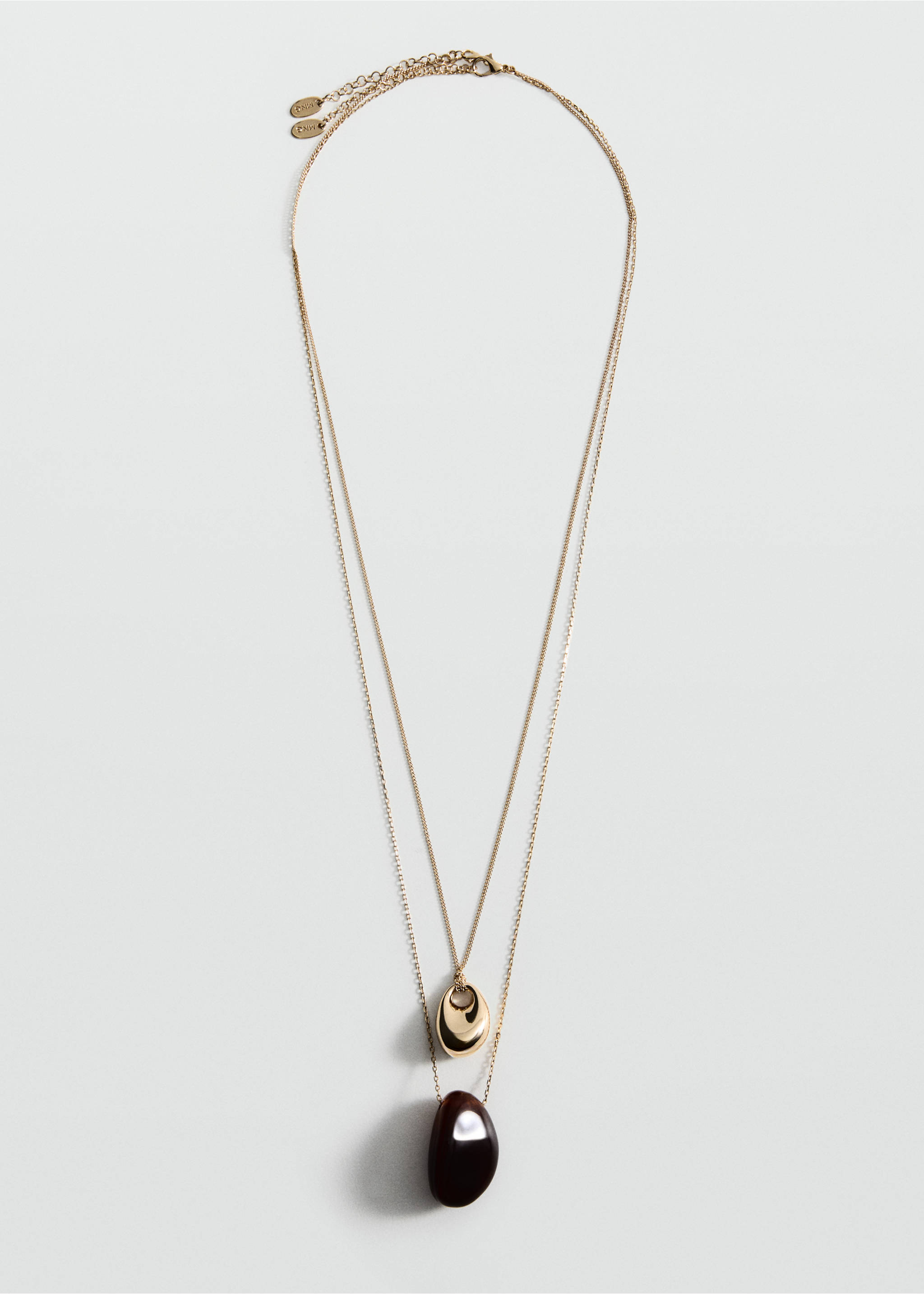 Double pendant necklace - Article without model, Gold. Ref: 27062928-00.