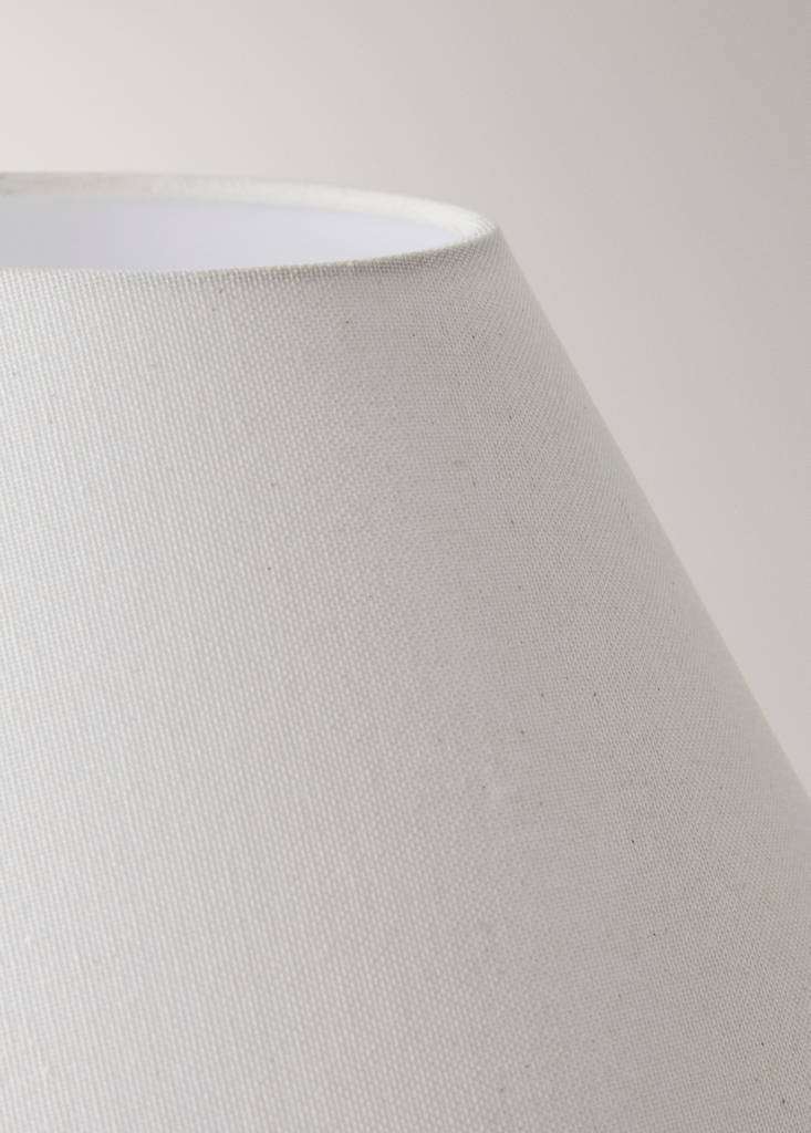 Fibreglass table lamp — White