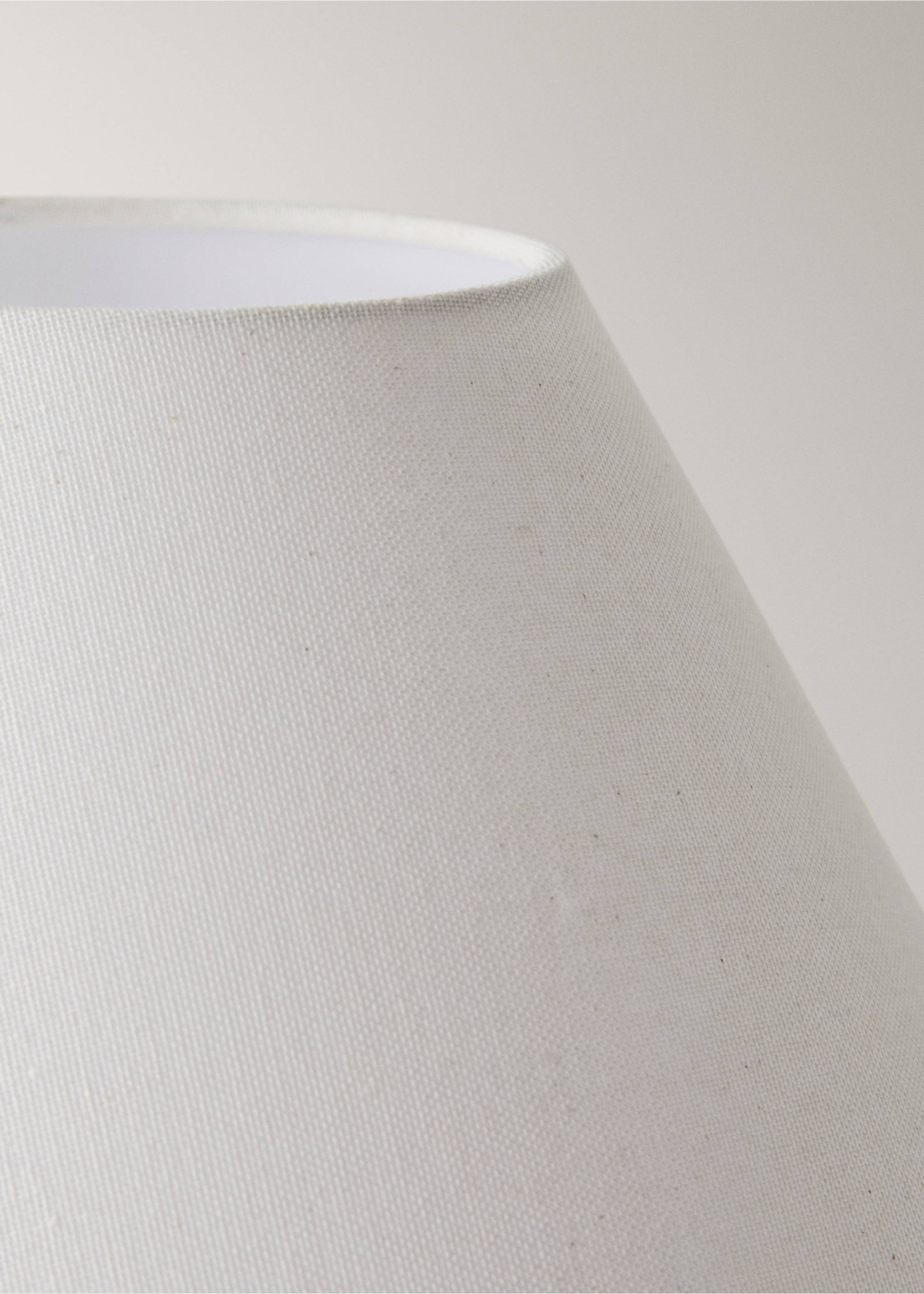 Tischlampe aus Leinengewebe - Detail des Artikels 1, Weiß. Ref: 27062934-00.