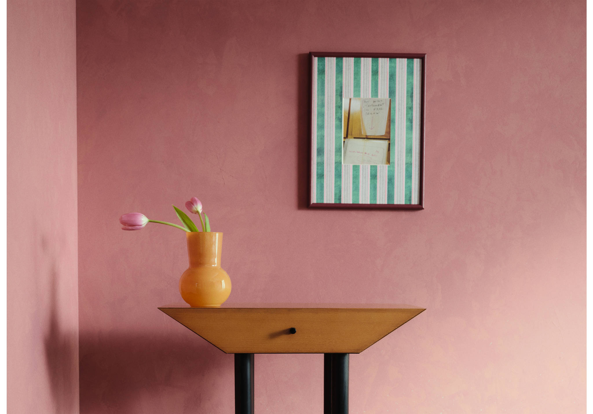 Wooden frame with large lines - Panoramic plane