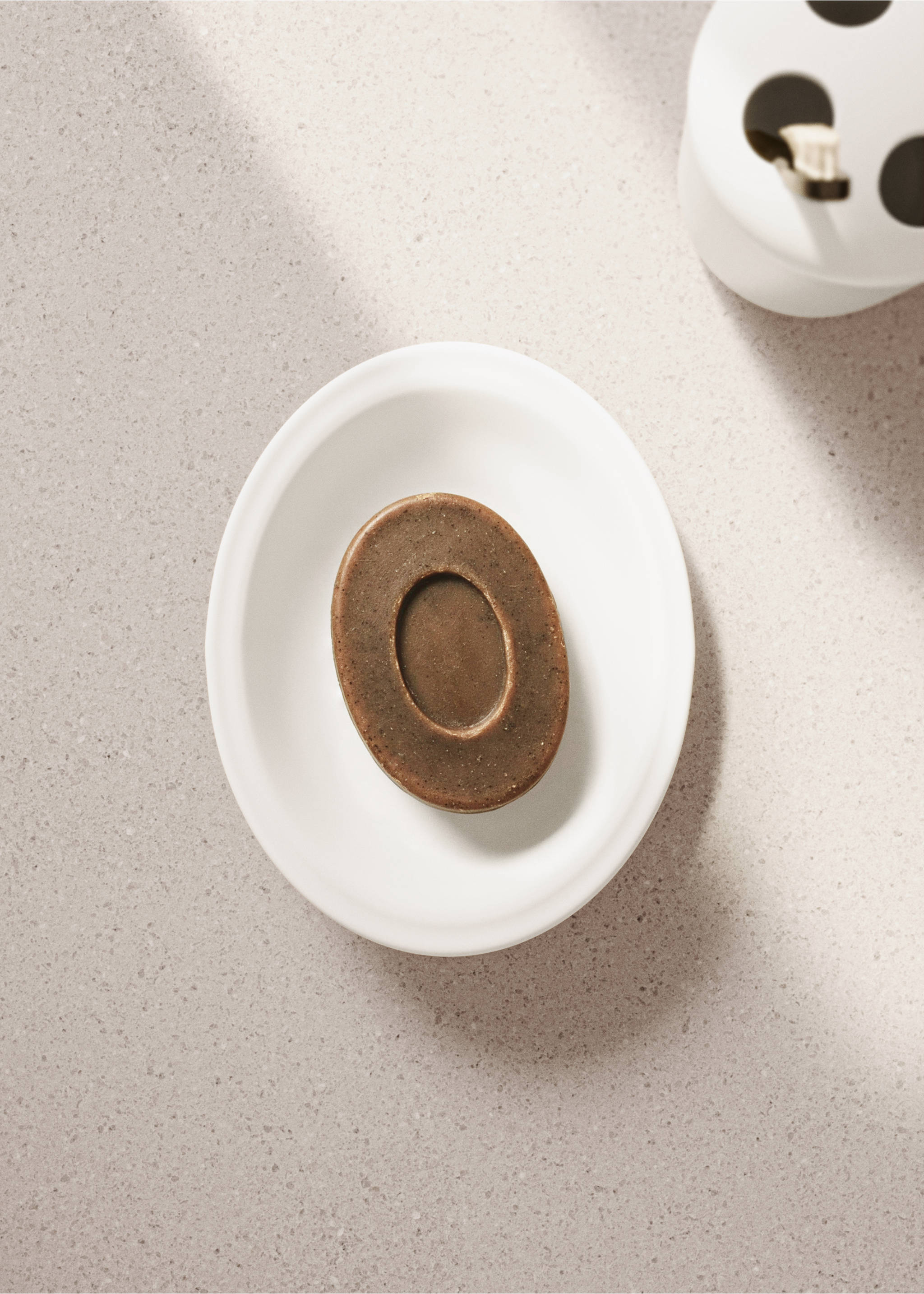 Earthenware soap dish - General plane, White. Ref: 27063274-00.