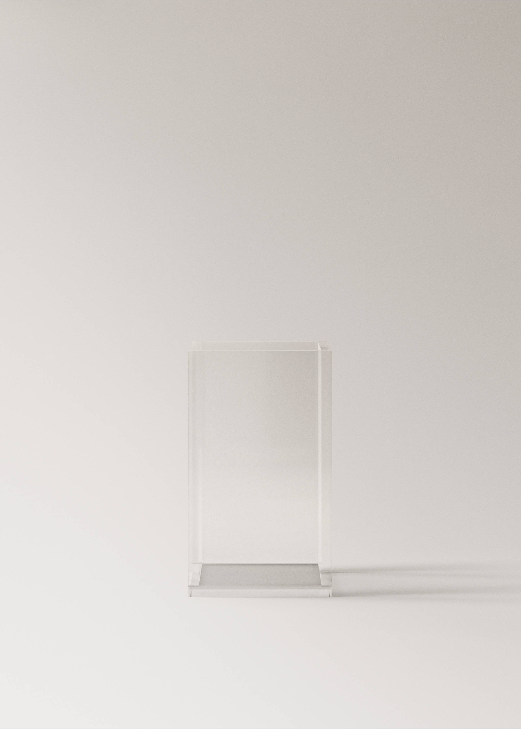 Acrylic toothbrush cup - Article without model, Ice Grey. Ref: 27063275-00.