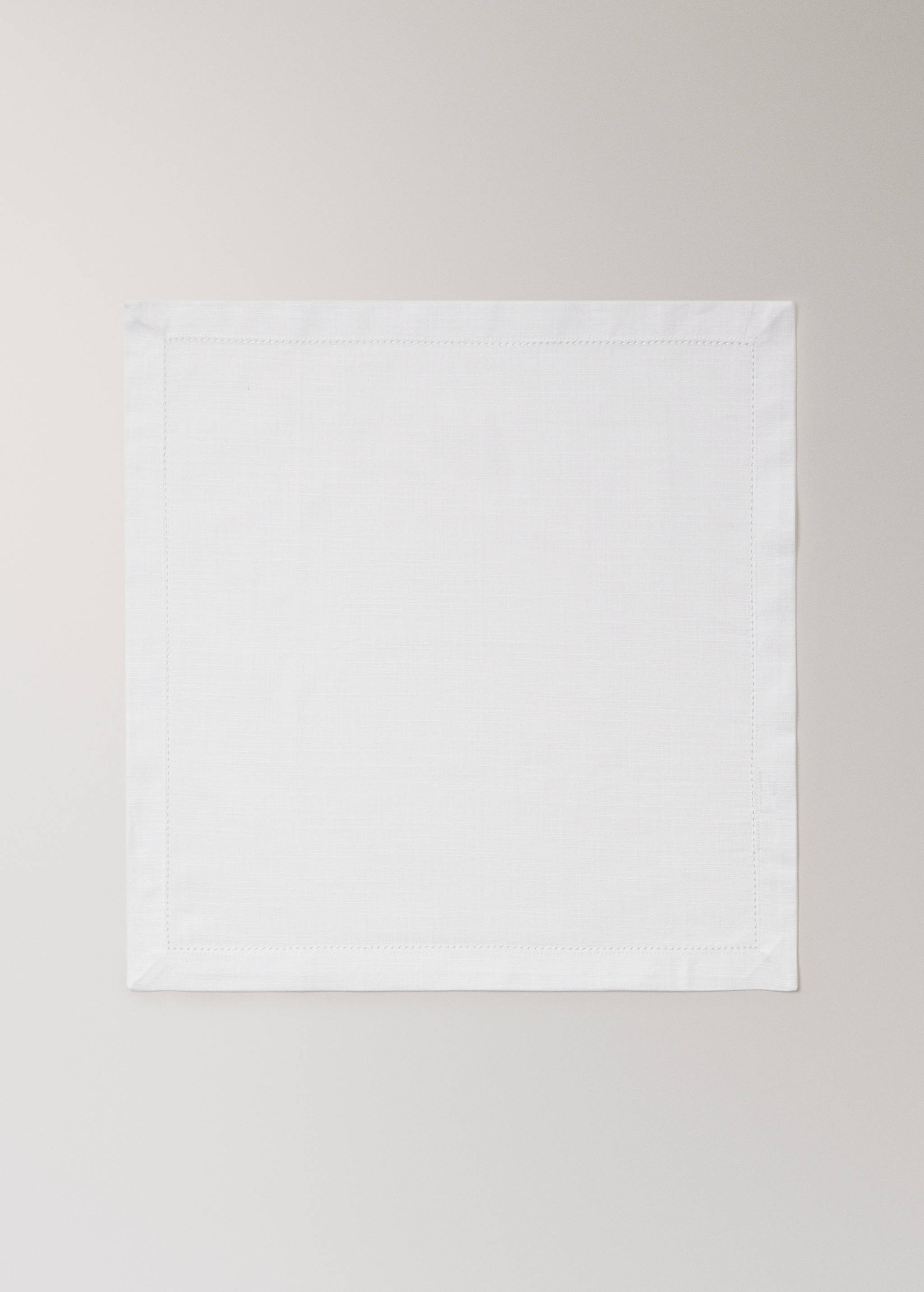 Cotton napkins with hemstitch detail - Article without model