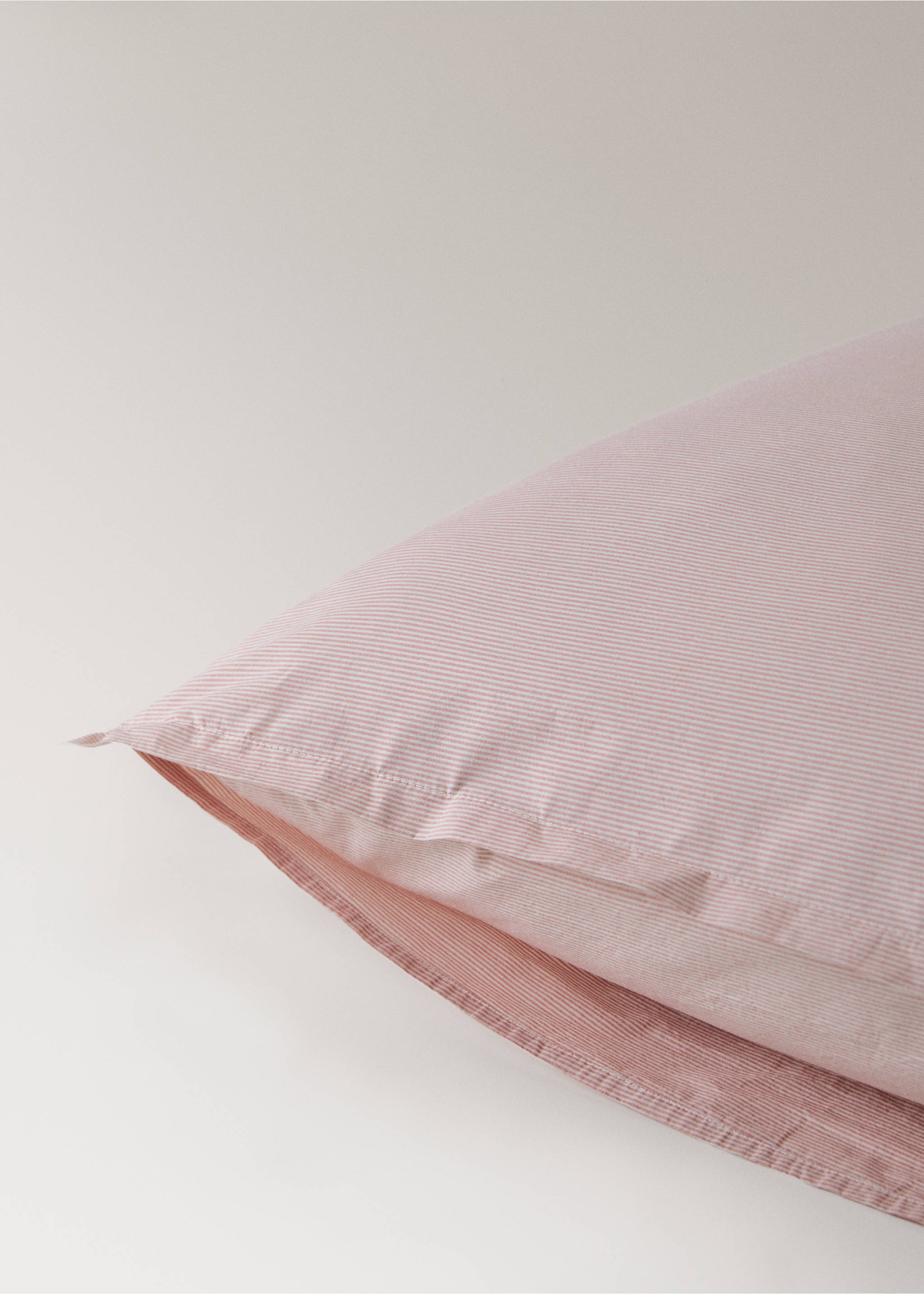 Дві наволочки з пофарбованої в пряжі бавовни, 60x60 см - Детальніше про товар 2, Грейпфрут. Ref: 27063279-00.