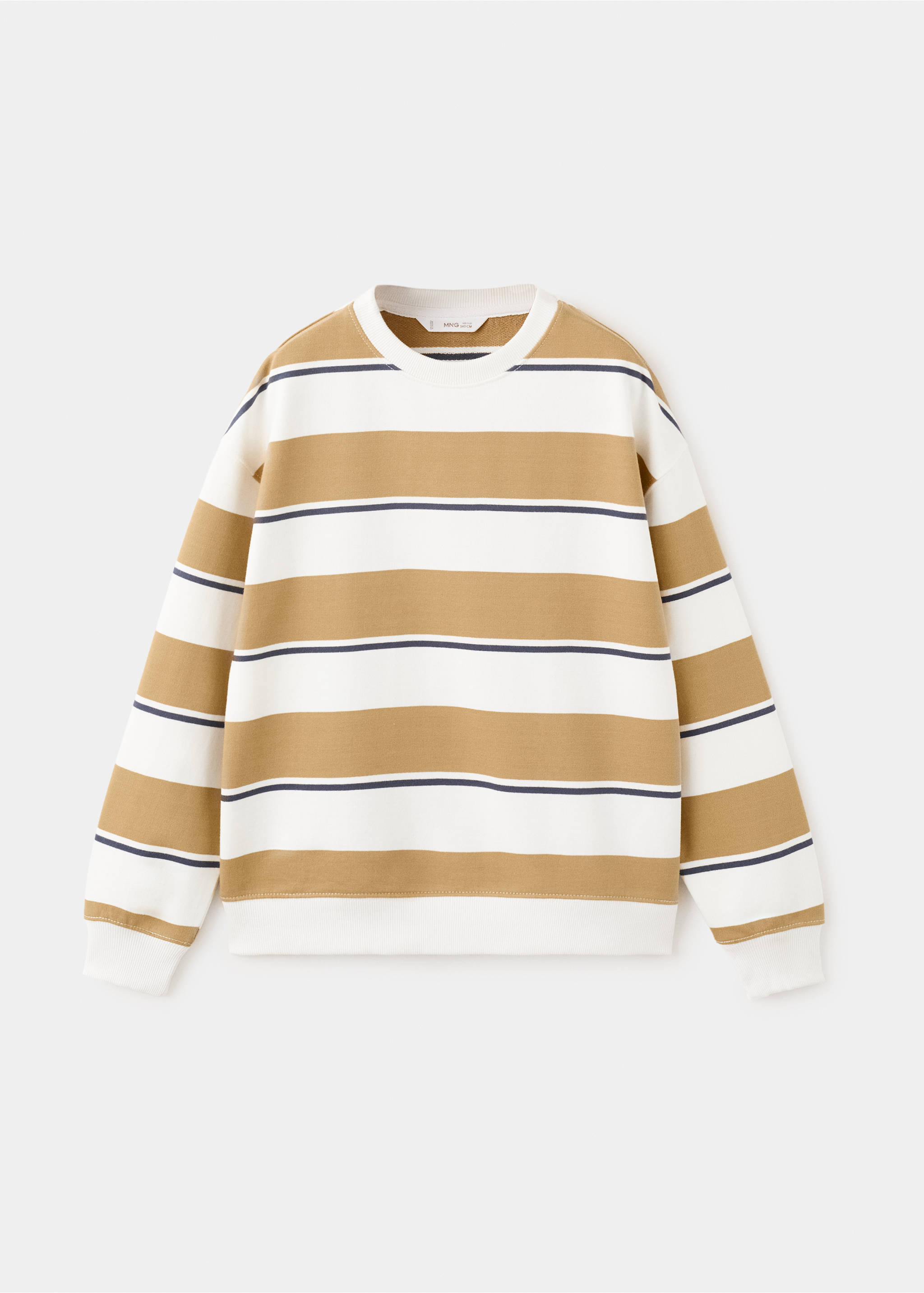 Sudadera 100% algodón rayas - Artículo sin modelo, Ocre. Ref: 27063280-00.