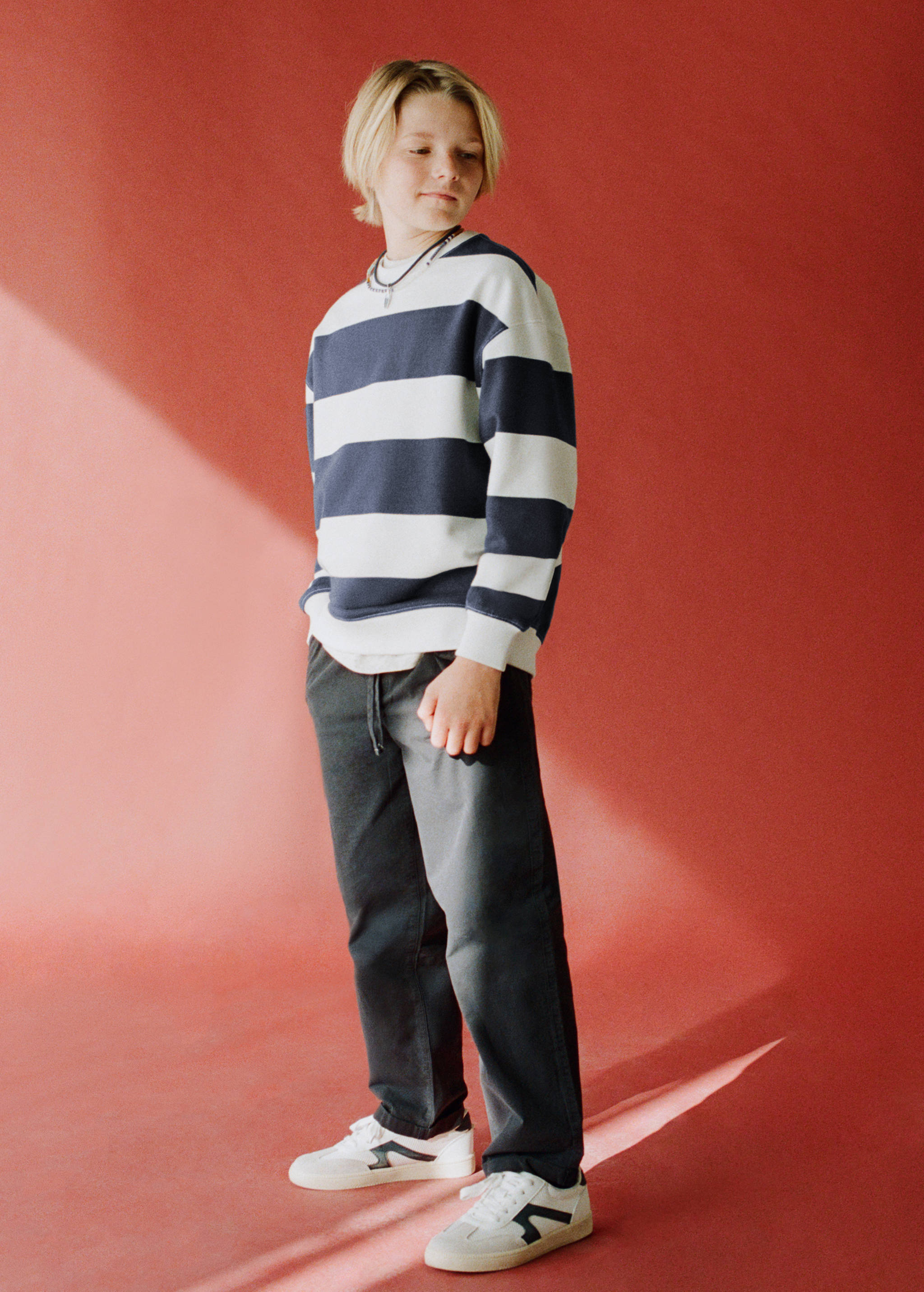 100% cotton striped sweatshirt - Details of the article 5