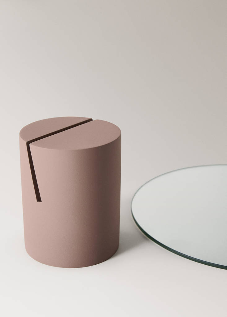Resin vanity mirror — Brown