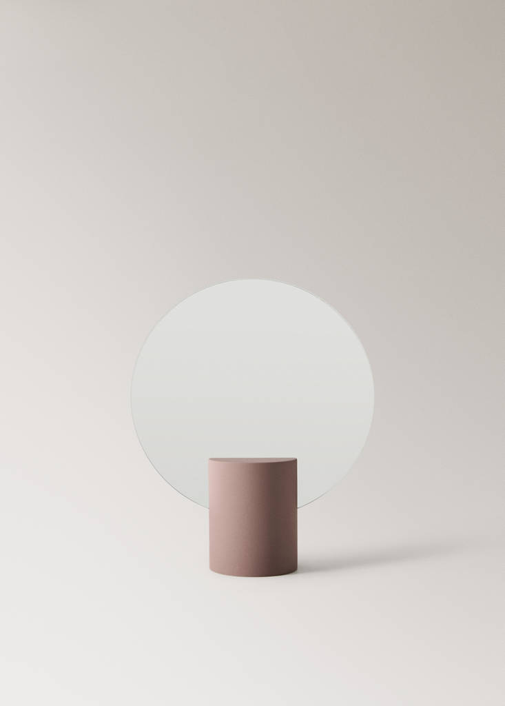 Resin vanity mirror — Brown
