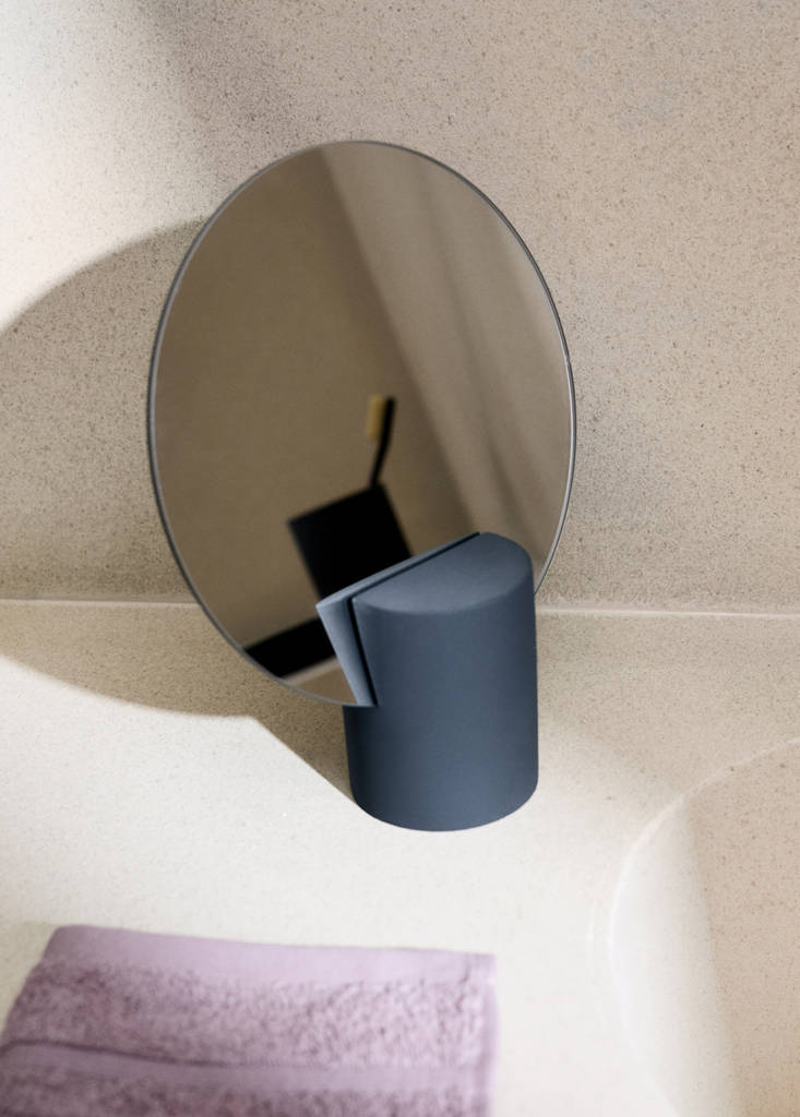 Resin vanity mirror — Charcoal