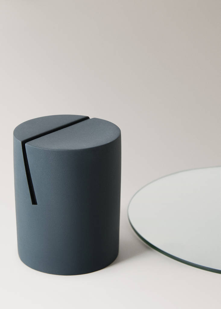 Resin vanity mirror — Charcoal