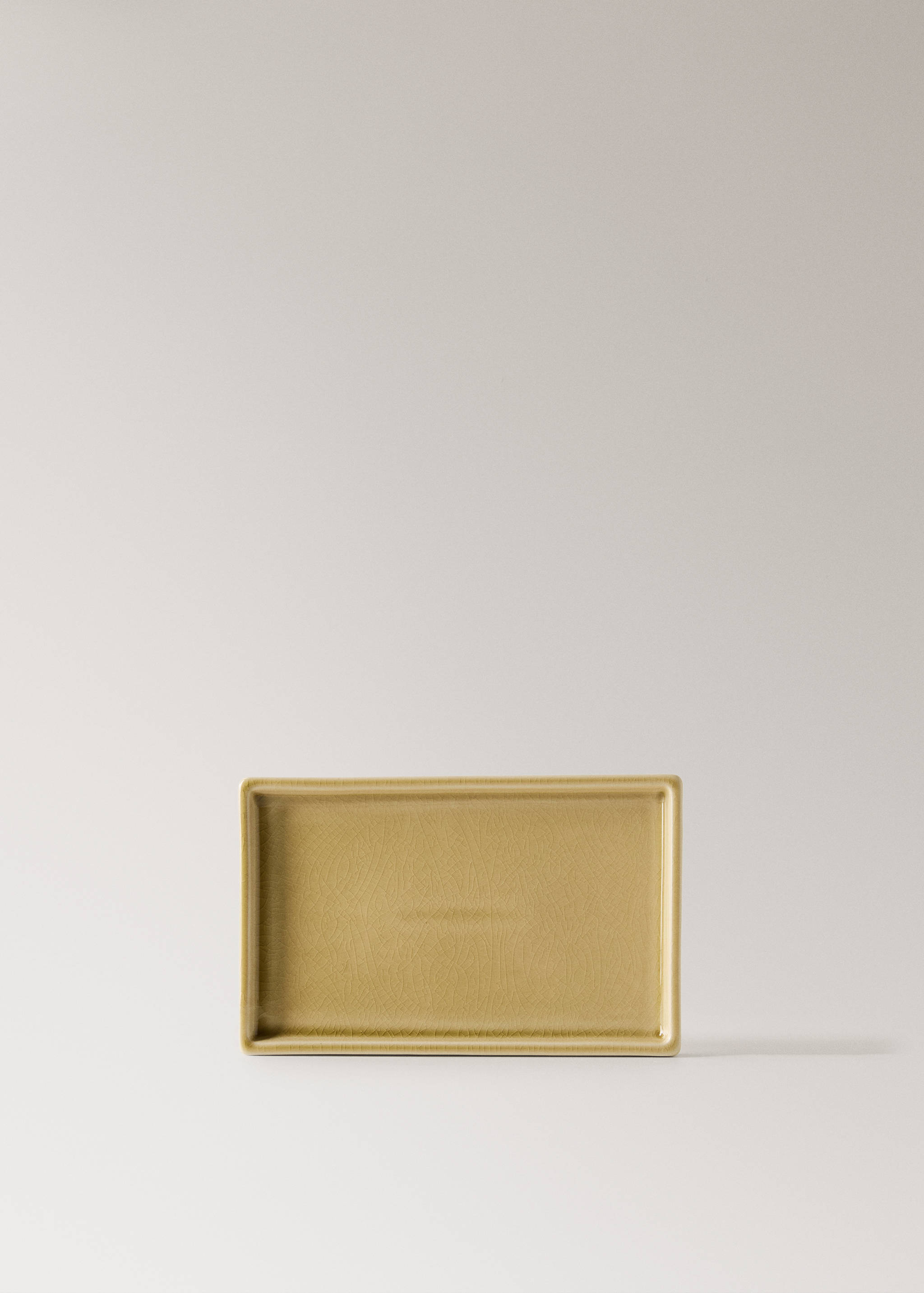 Crackled ceramic bathroom tray - Article without model