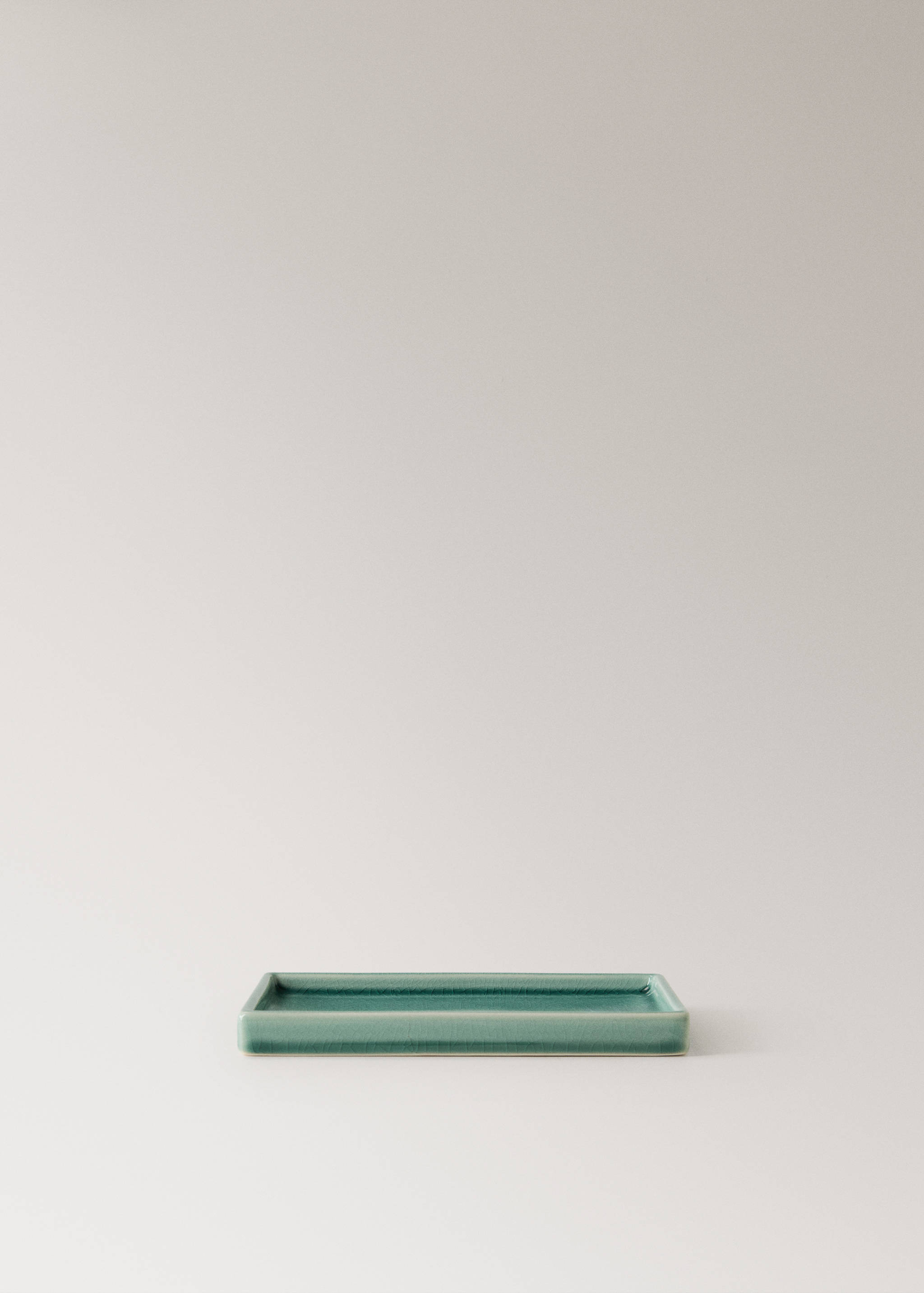 Crackled ceramic bathroom tray - Article without model