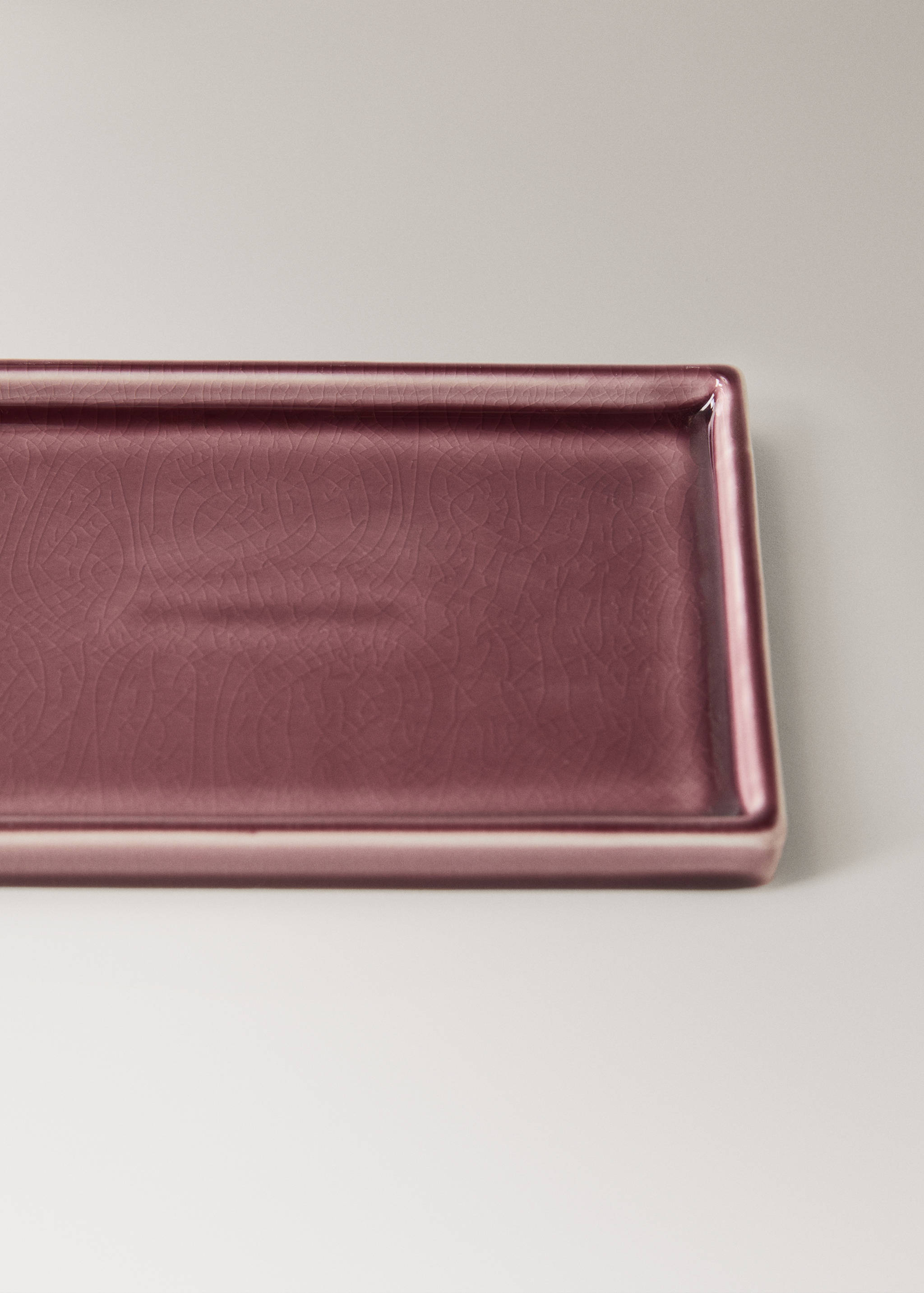 Crackled ceramic bathroom tray - Details of the article 1