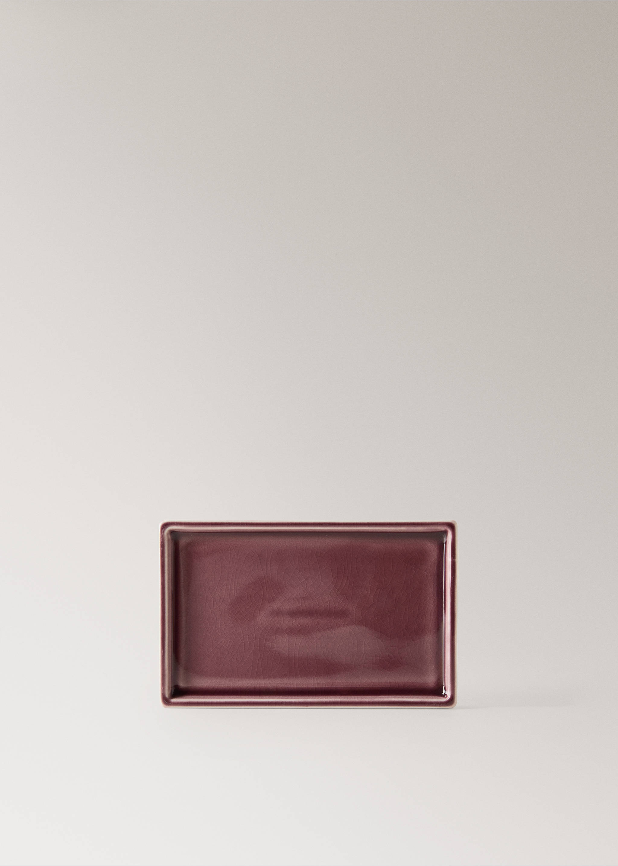 Crackled ceramic bathroom tray - Article without model, Cherry. Ref: 27063284-00.