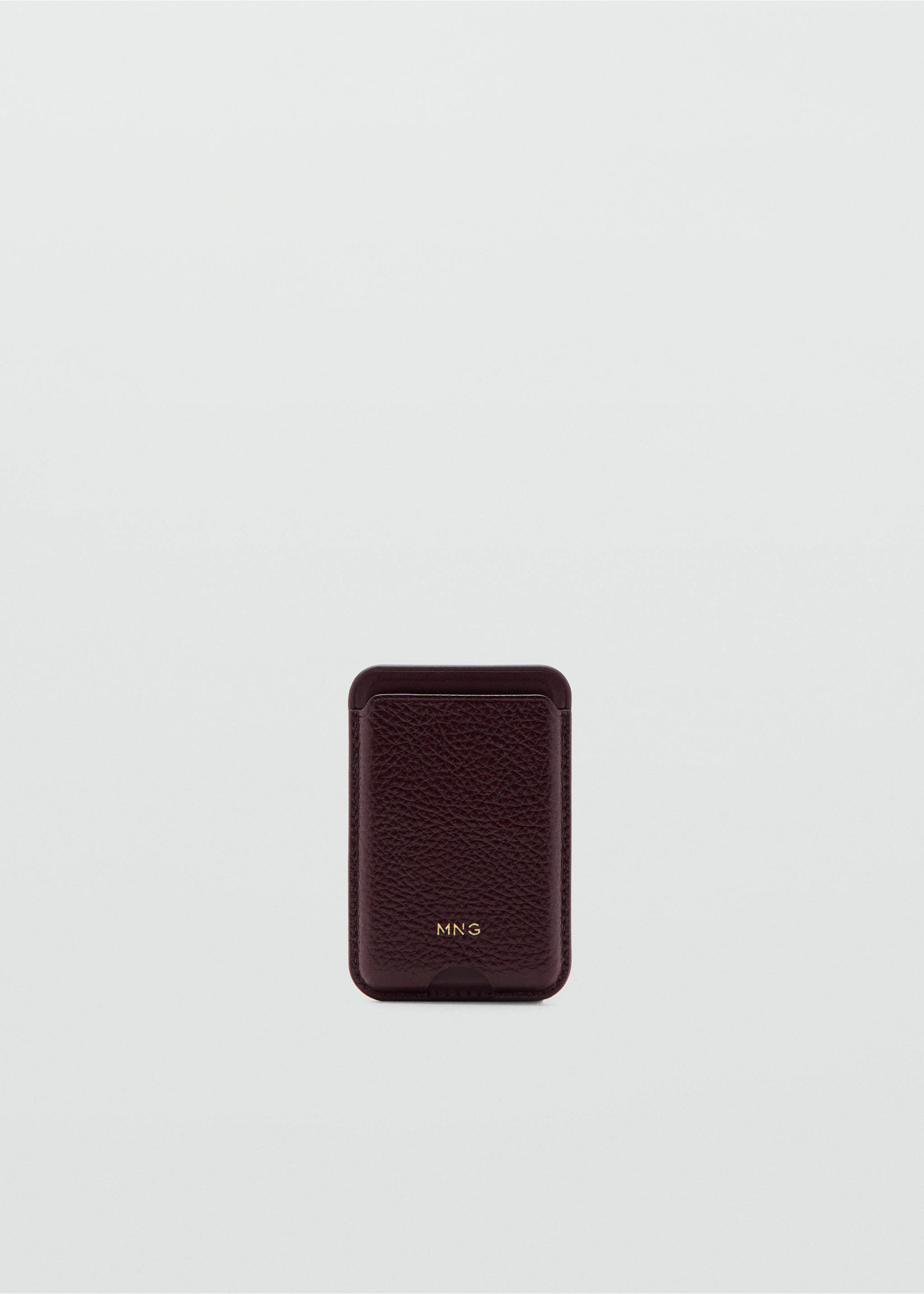 Magnetic cardholder - Article without model, Burgundy. Ref: 27063288-00.