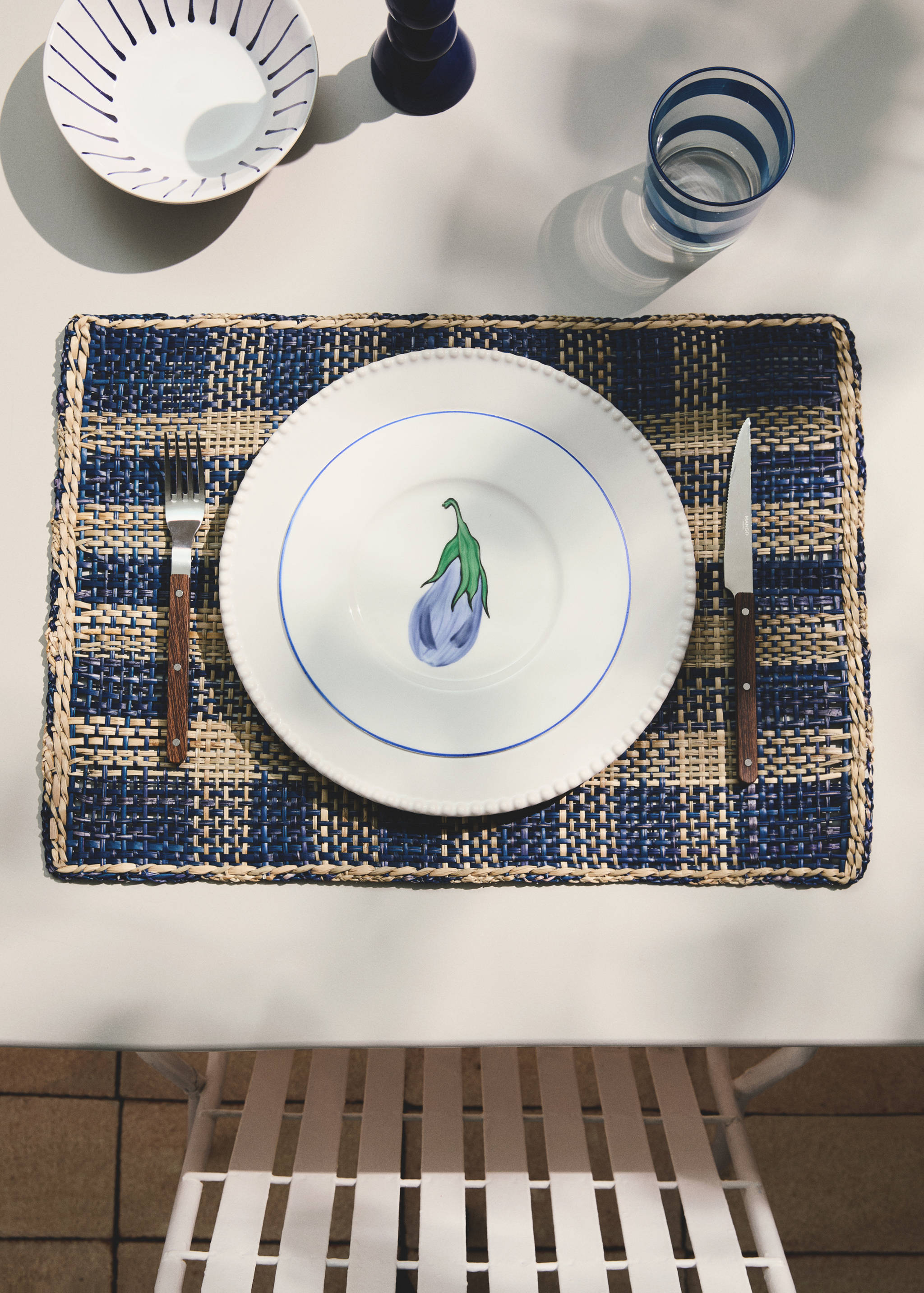 Barevné prostírání z přírodních vláken - Celkový náhled