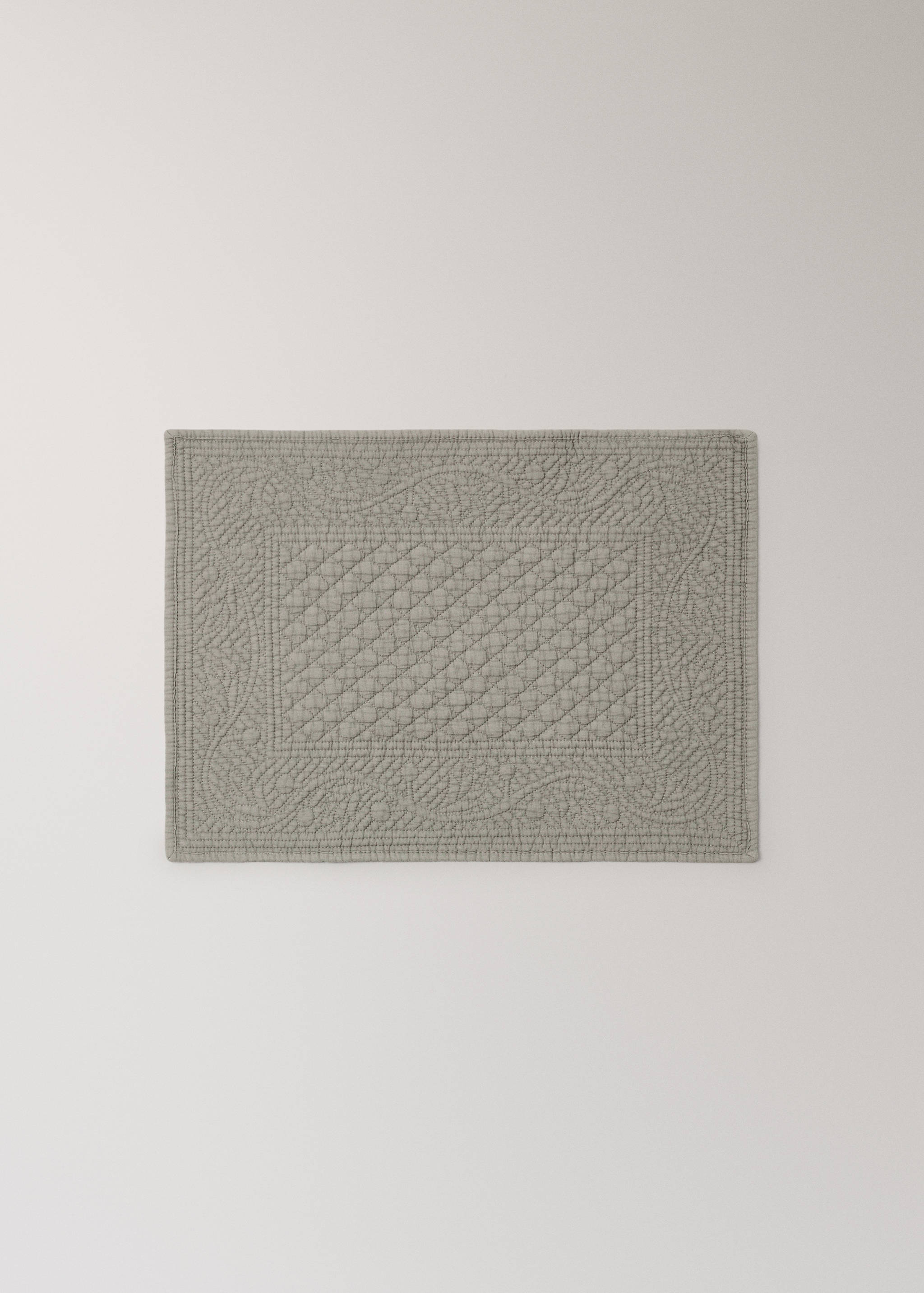 Quilted rectangular table mat - Article without model