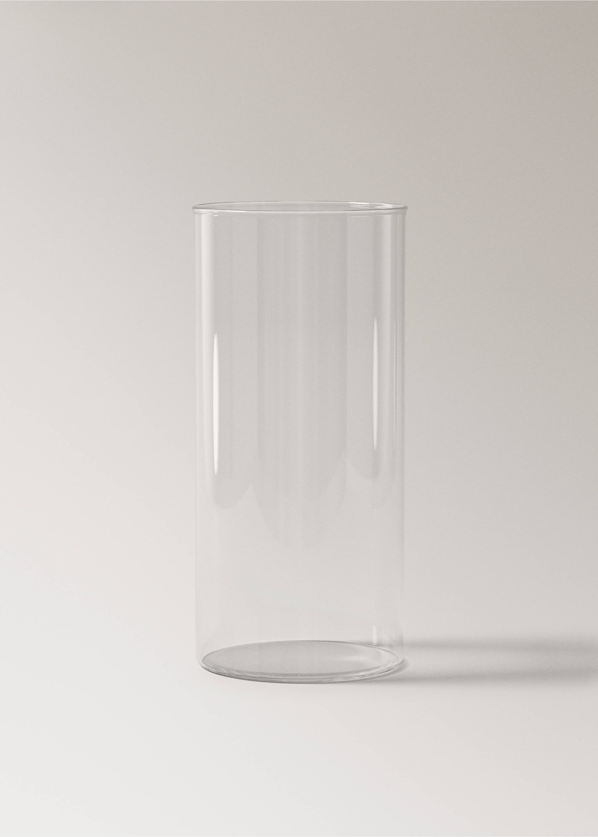 Small borosilicate cylinder vase - Article without model, Ice Grey. Ref: 27063292-00.
