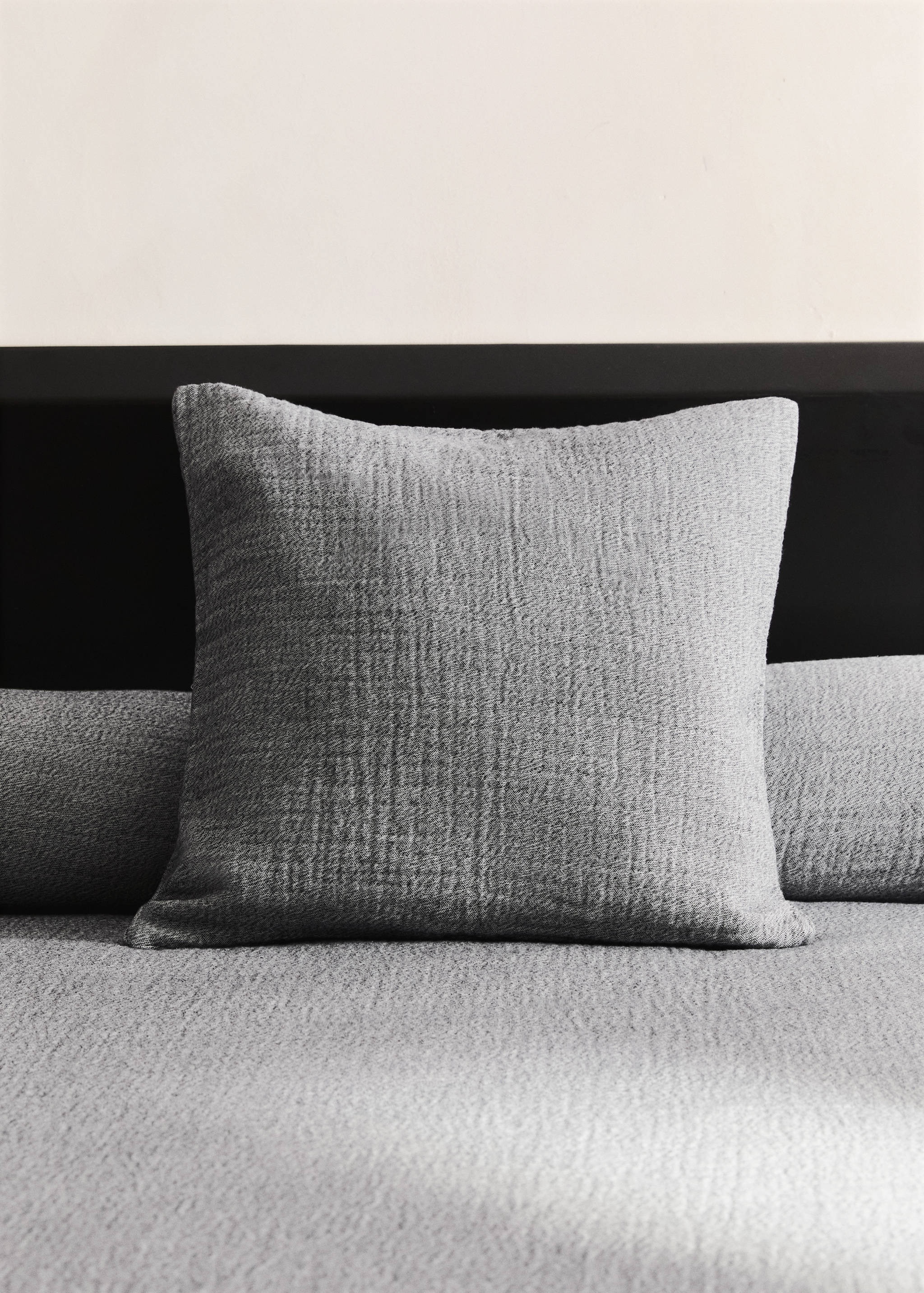 Myk putetrekk i melert bomull, 50x50 cm - Total bildeutsnitt