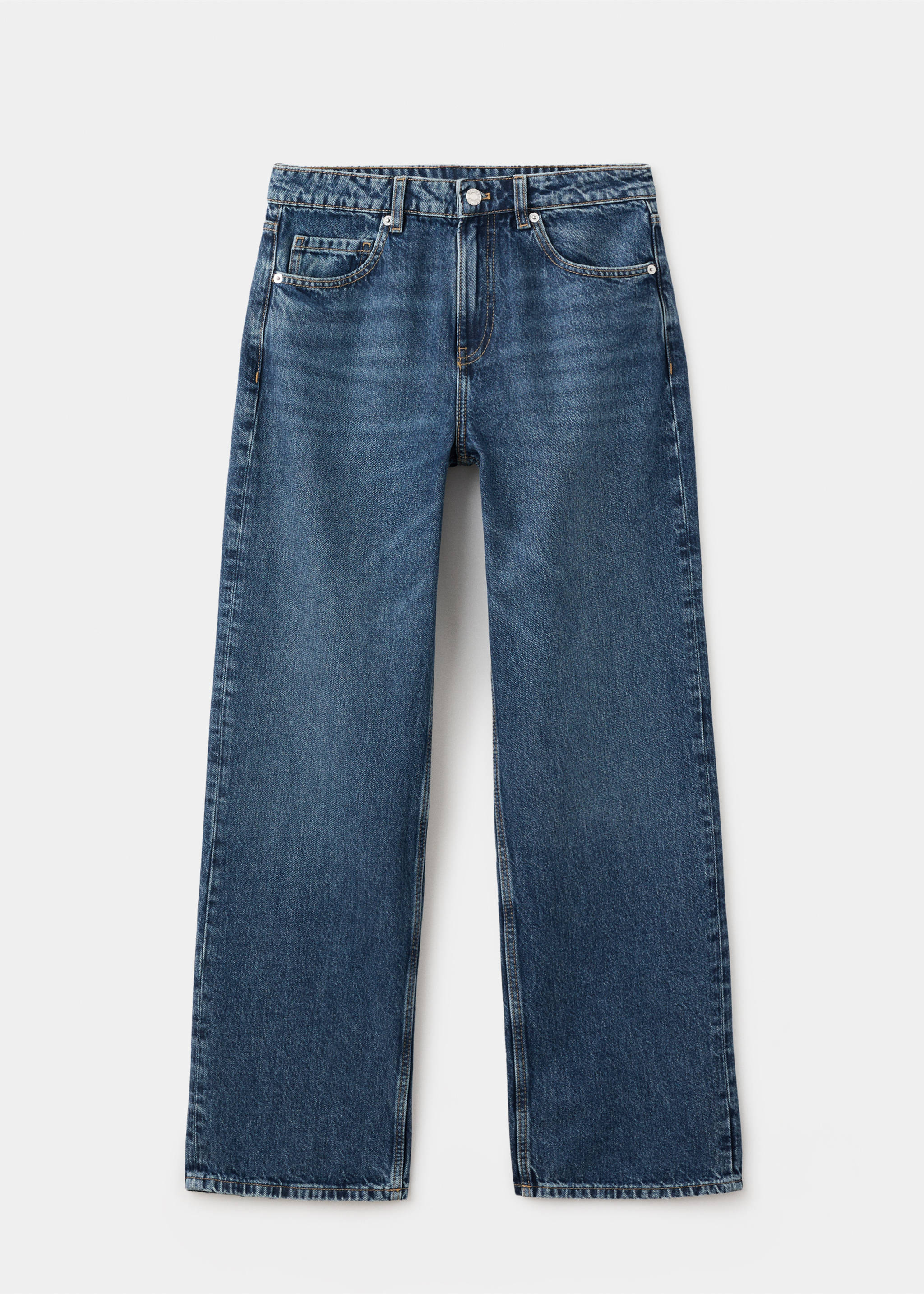 Straight low-waist jeans - Article without model, Dark Blue. Ref: 27063295-00.