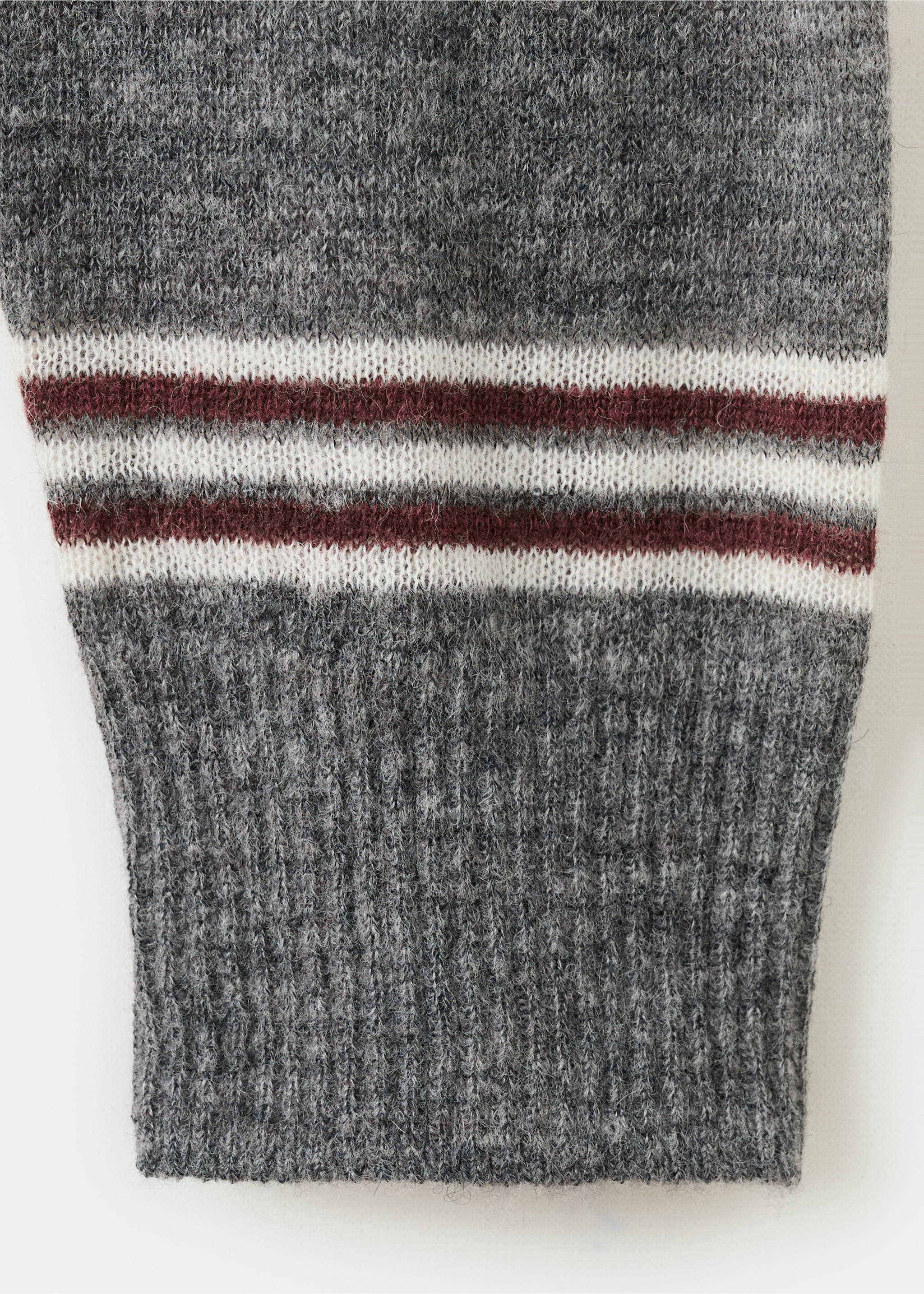 Pull-over en maille à rayures - Détail de l'article 8, Gris chiné moyen. Ref: 27063297-00.