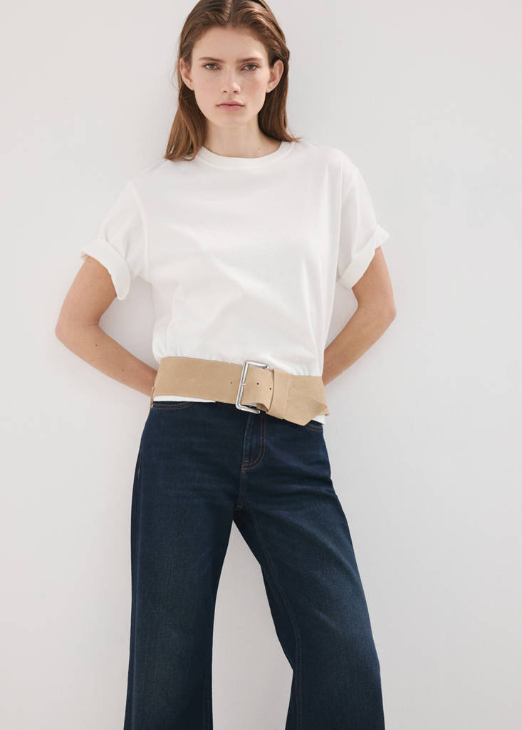 Mid-rise flared jeans — Dark Vintage Blue
