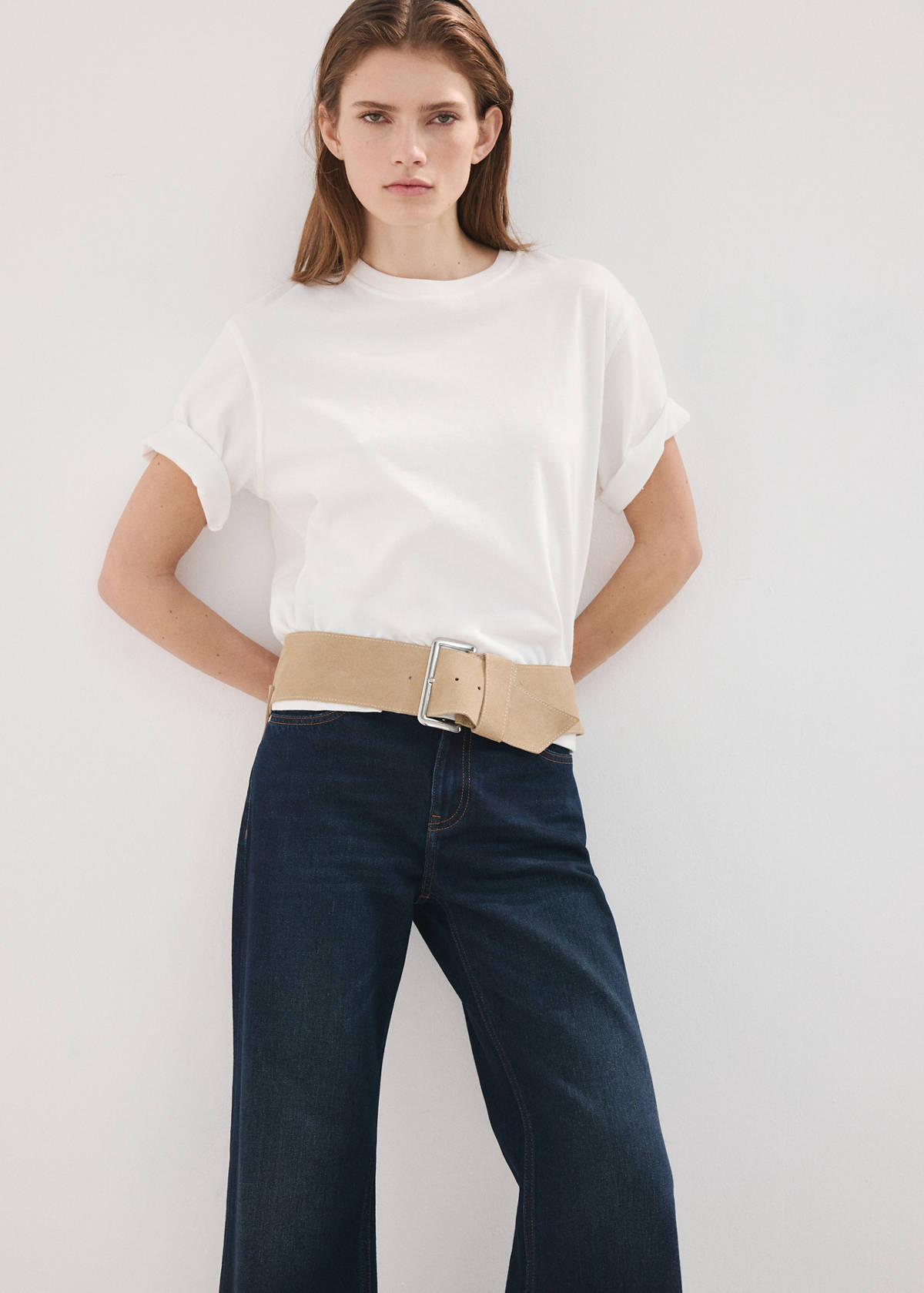 Mid-rise flared jeans — Dark Vintage Blue