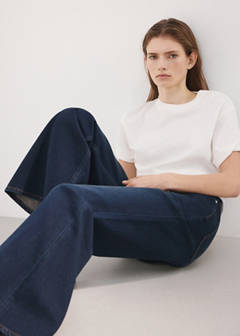 Mid-rise flared jeans — Dark Vintage Blue 5