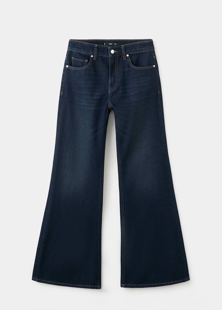 Mid-rise flared jeans — Dark Vintage Blue