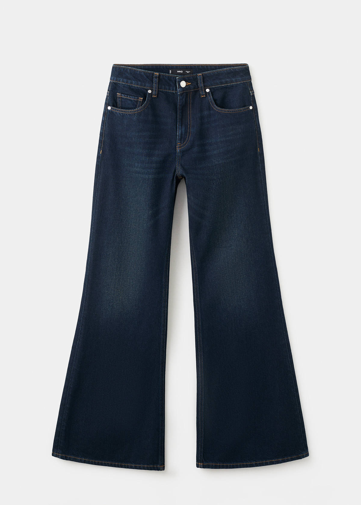 Mid-rise flared jeans — Dark Vintage Blue