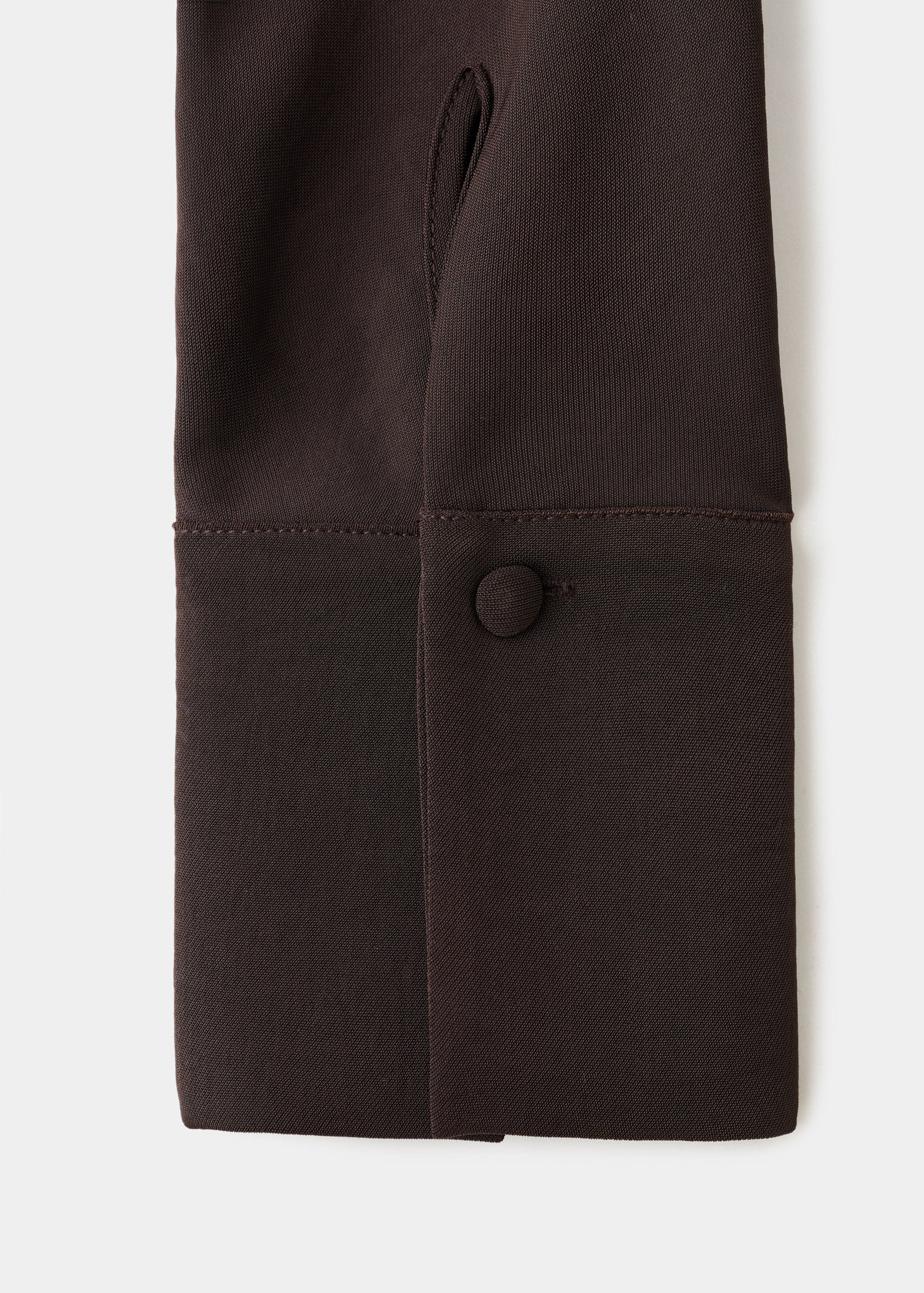 Belted V-neck dress - Details of the article 0