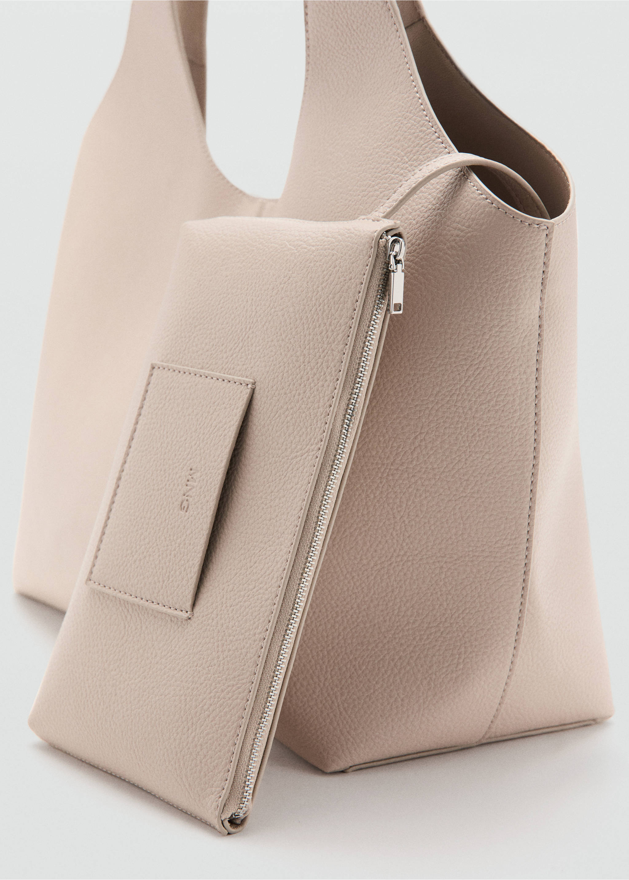 Large shopper bag - Details of the article 1, Off White. Ref: 27063304-00.