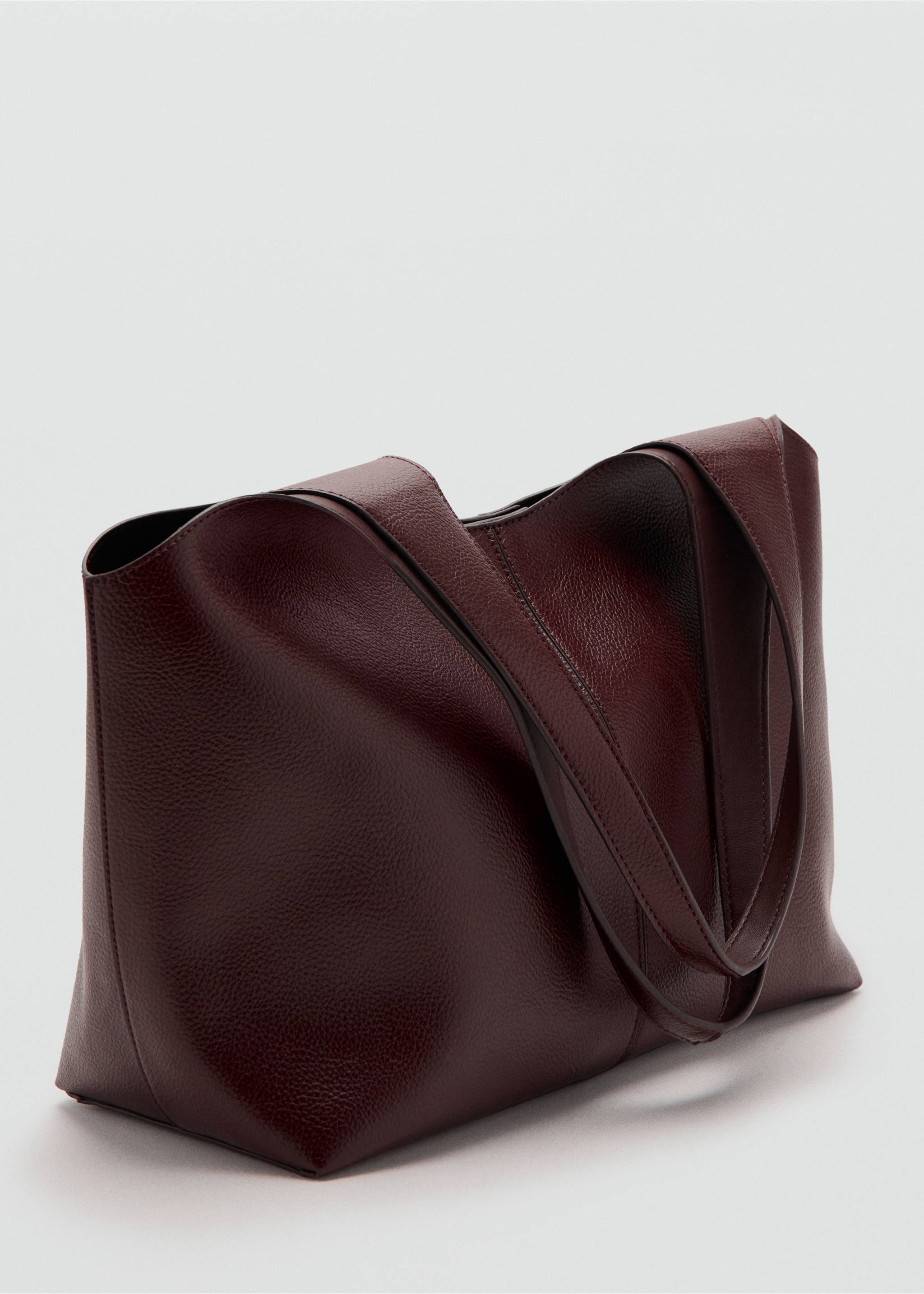 Large shopper bag - Medium plane, Burgundy. Ref: 27063304-00.