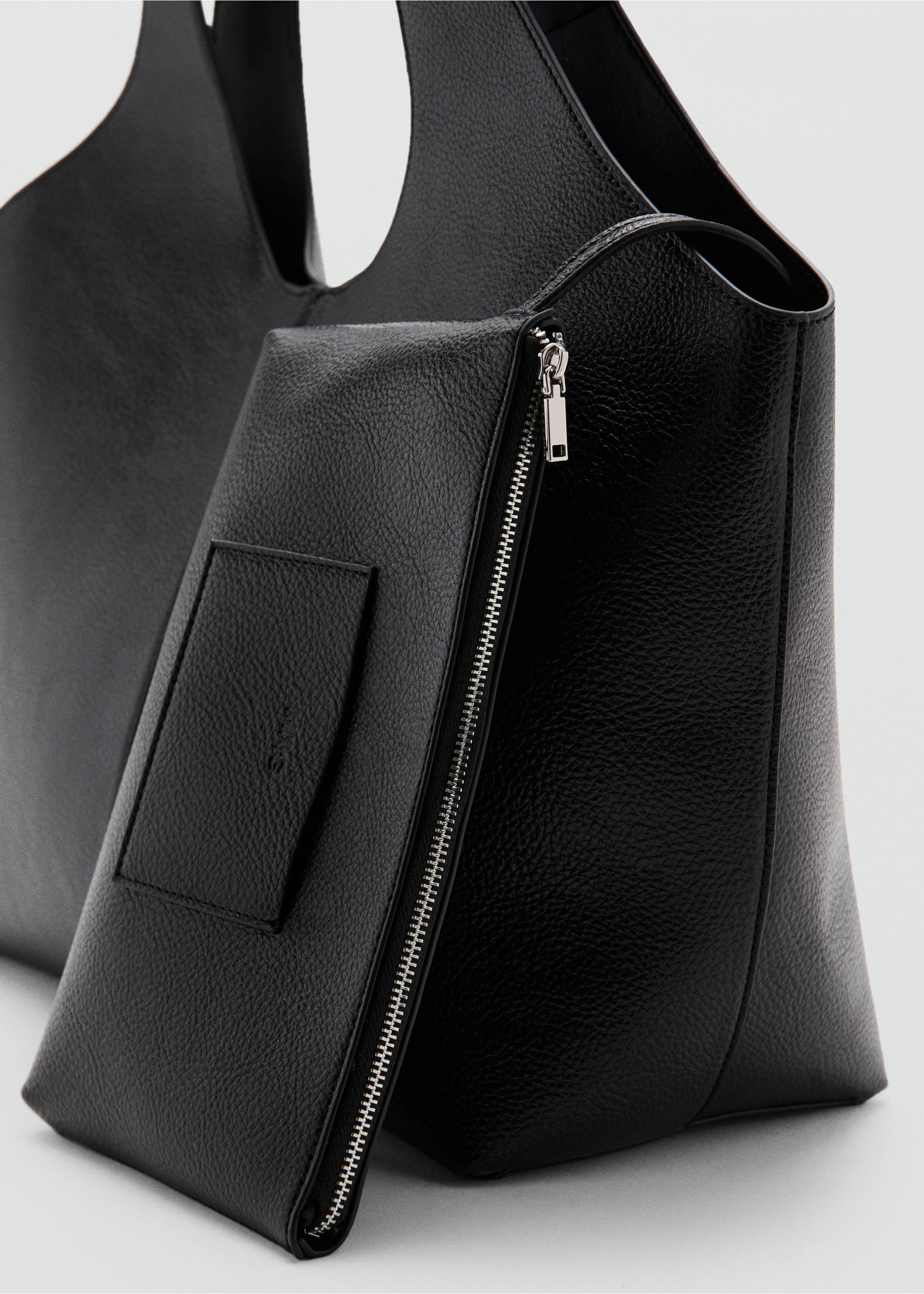 Τσάντα shopper μεγάλη - Λεπτομέρεια του προϊόντος 1, Μαύρο. Ref: 27063304-00.