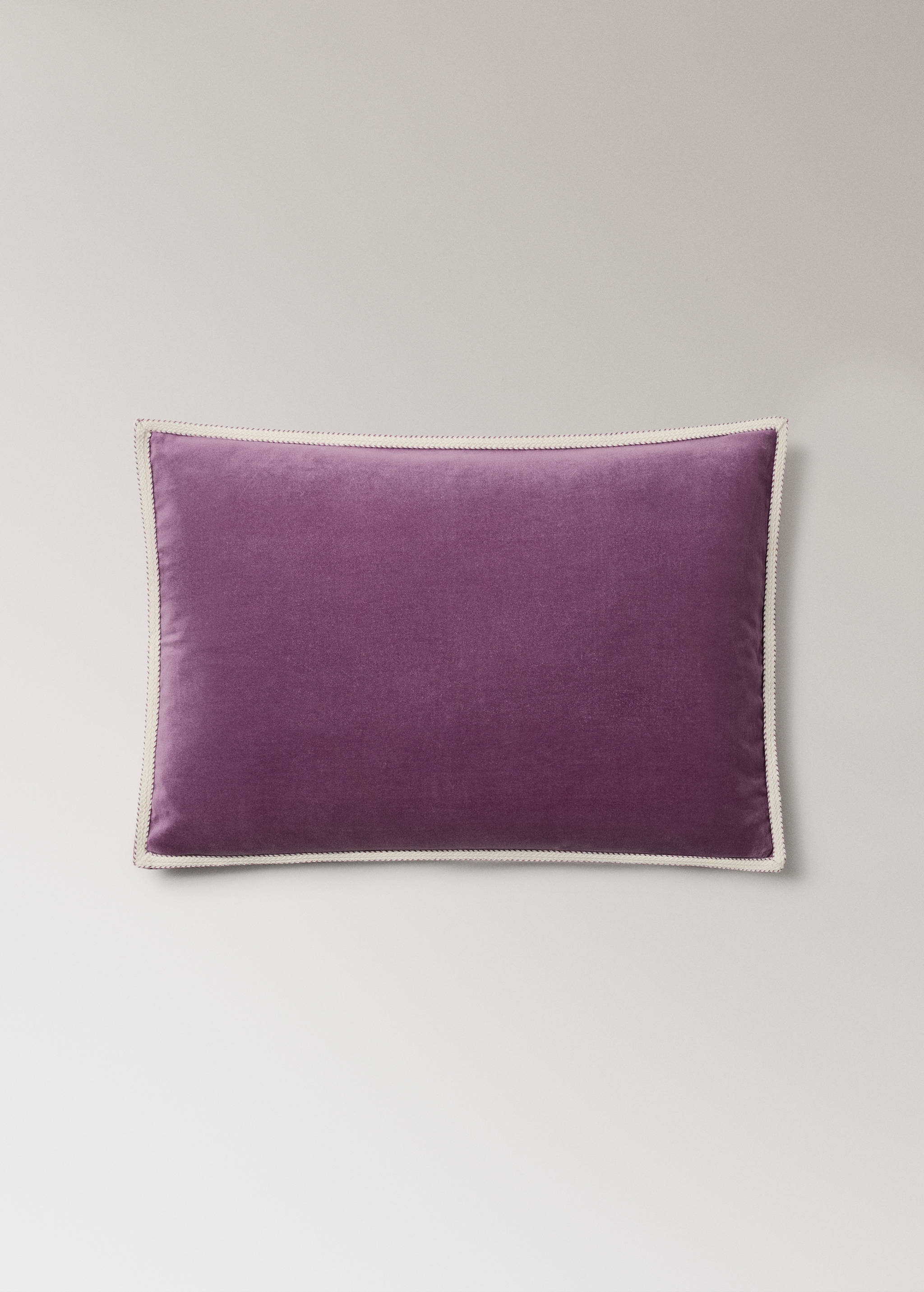 Velvet cushion cover with tape detail 40x60 cm - Article without model