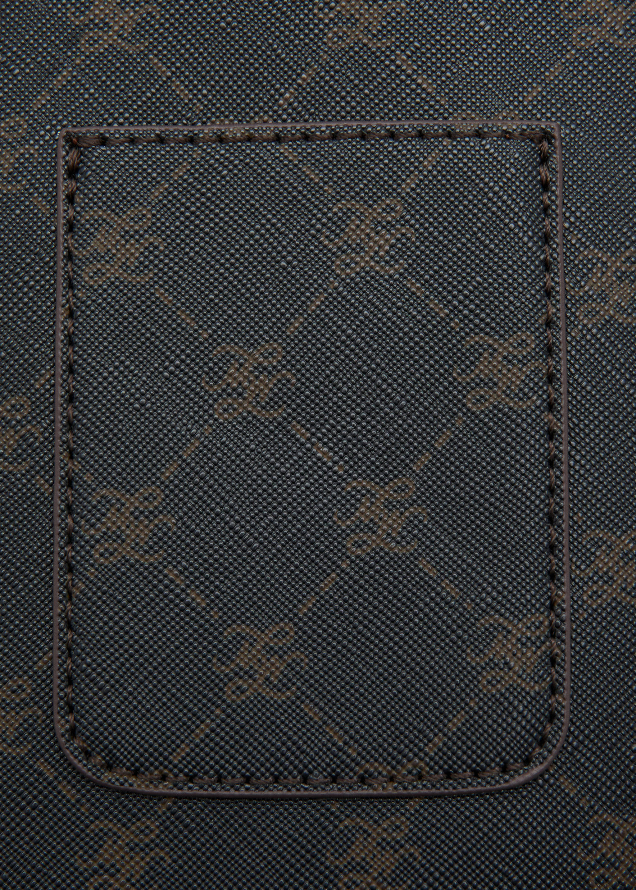 Jacquard crossbody mobile phone case with logo - Details of the article 2