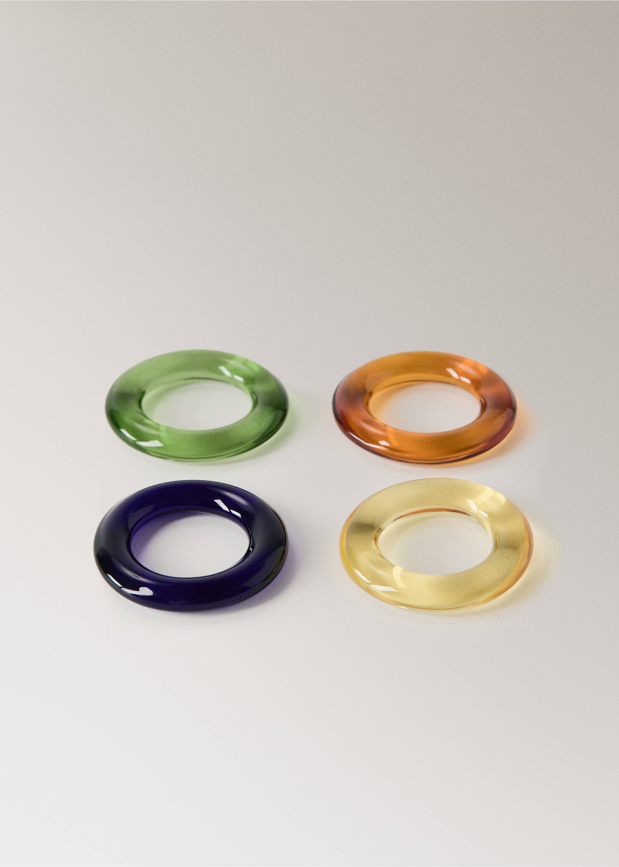 Borosilicate napkin holder colour - Article without model, Green. Ref: 27063310-00.